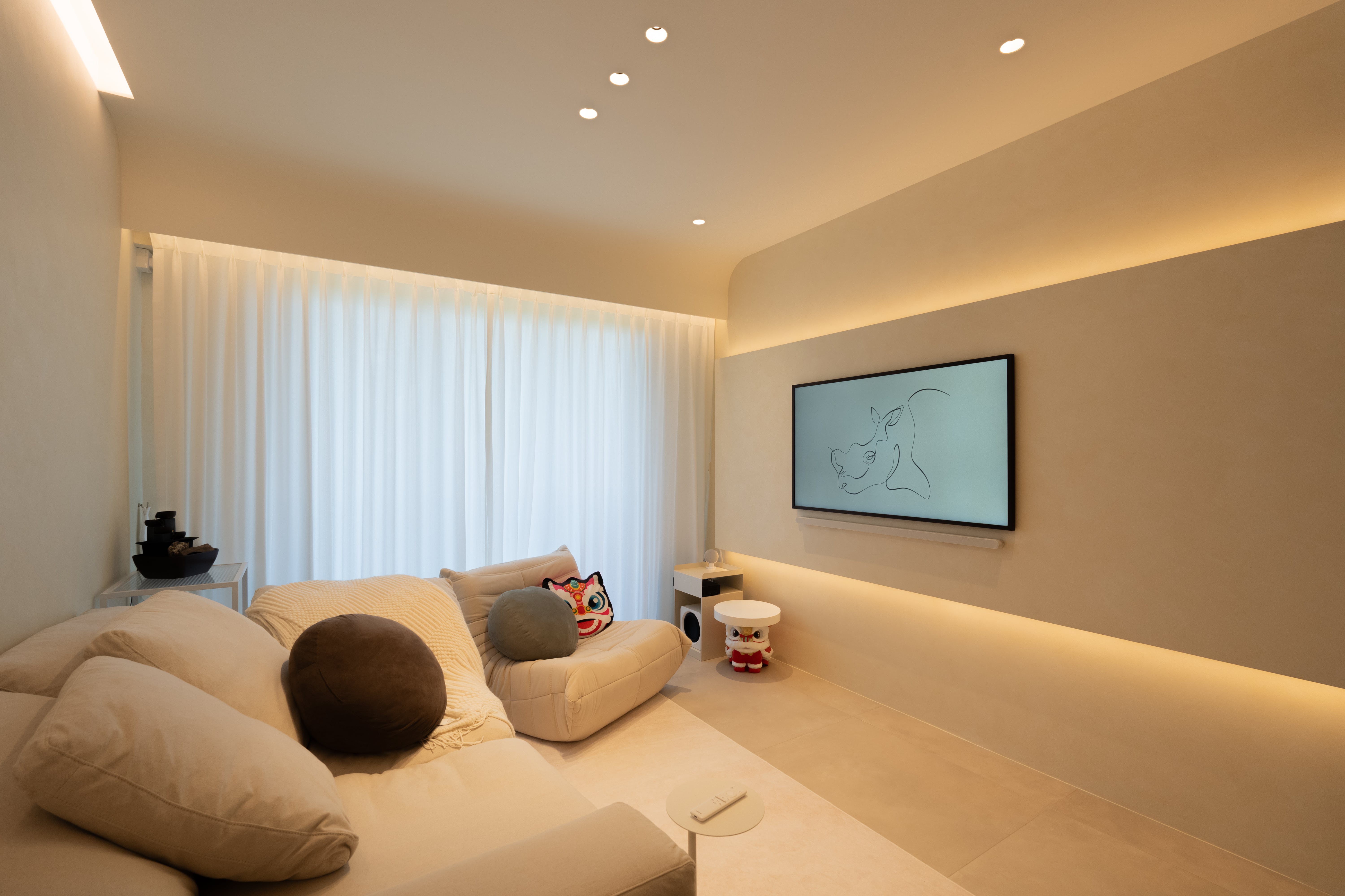 Minimalist Design - Living Room - HDB 4 Room - Design by Design 4 Space Pte Ltd
