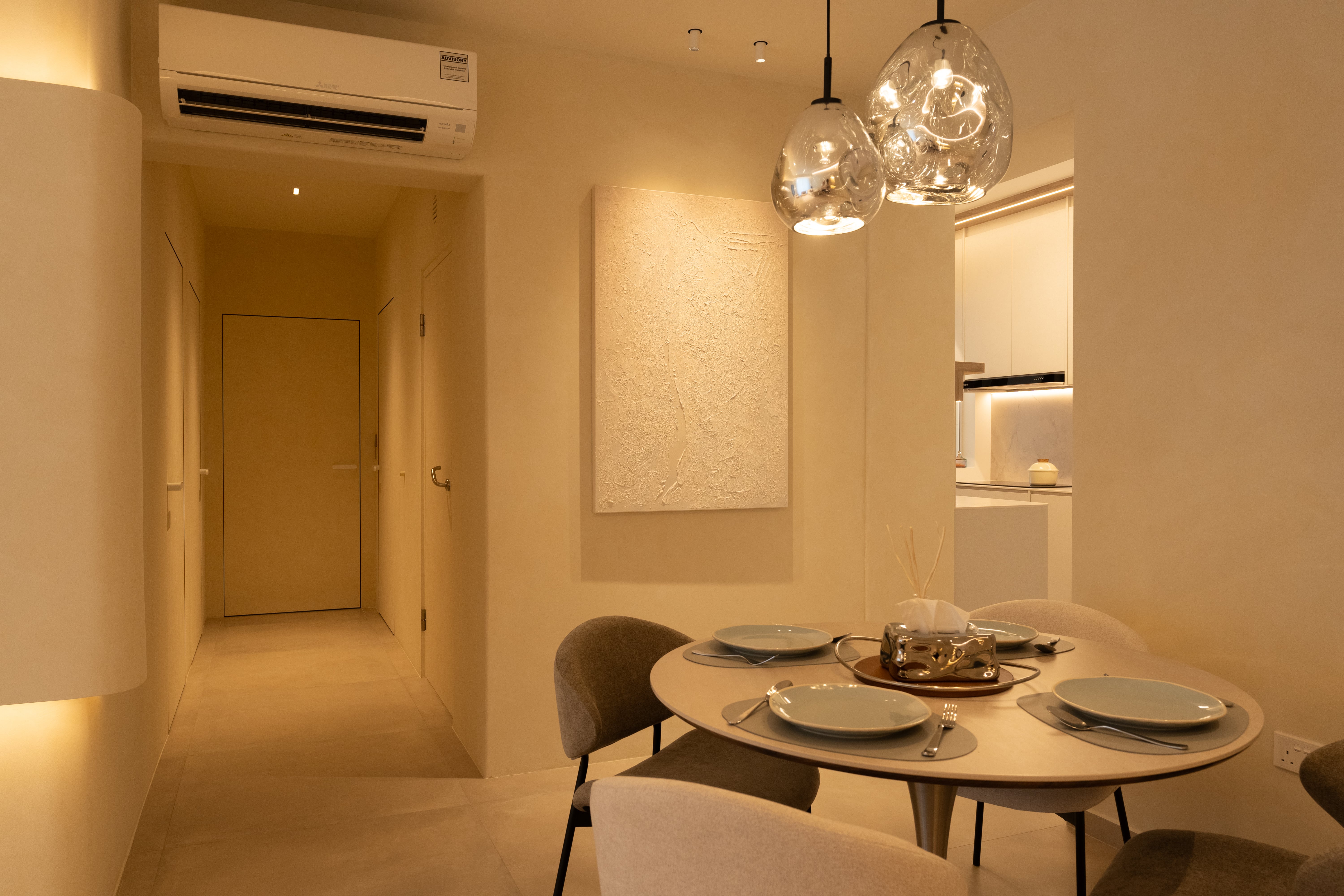 Minimalist Design - Dining Room - HDB 4 Room - Design by Design 4 Space Pte Ltd