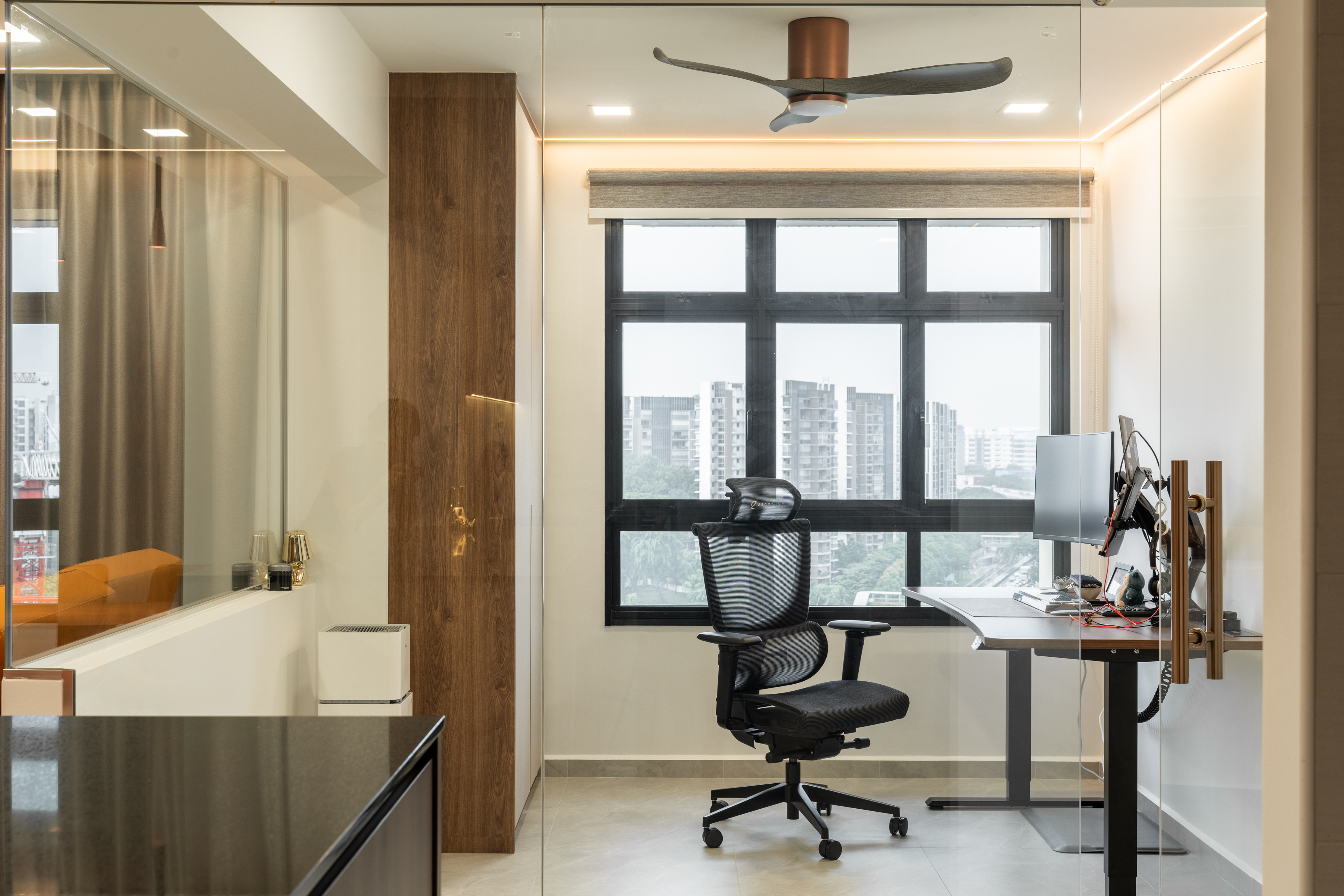 Contemporary, Industrial, Modern Design - Study Room - HDB 4 Room - Design by Design 4 Space Pte Ltd