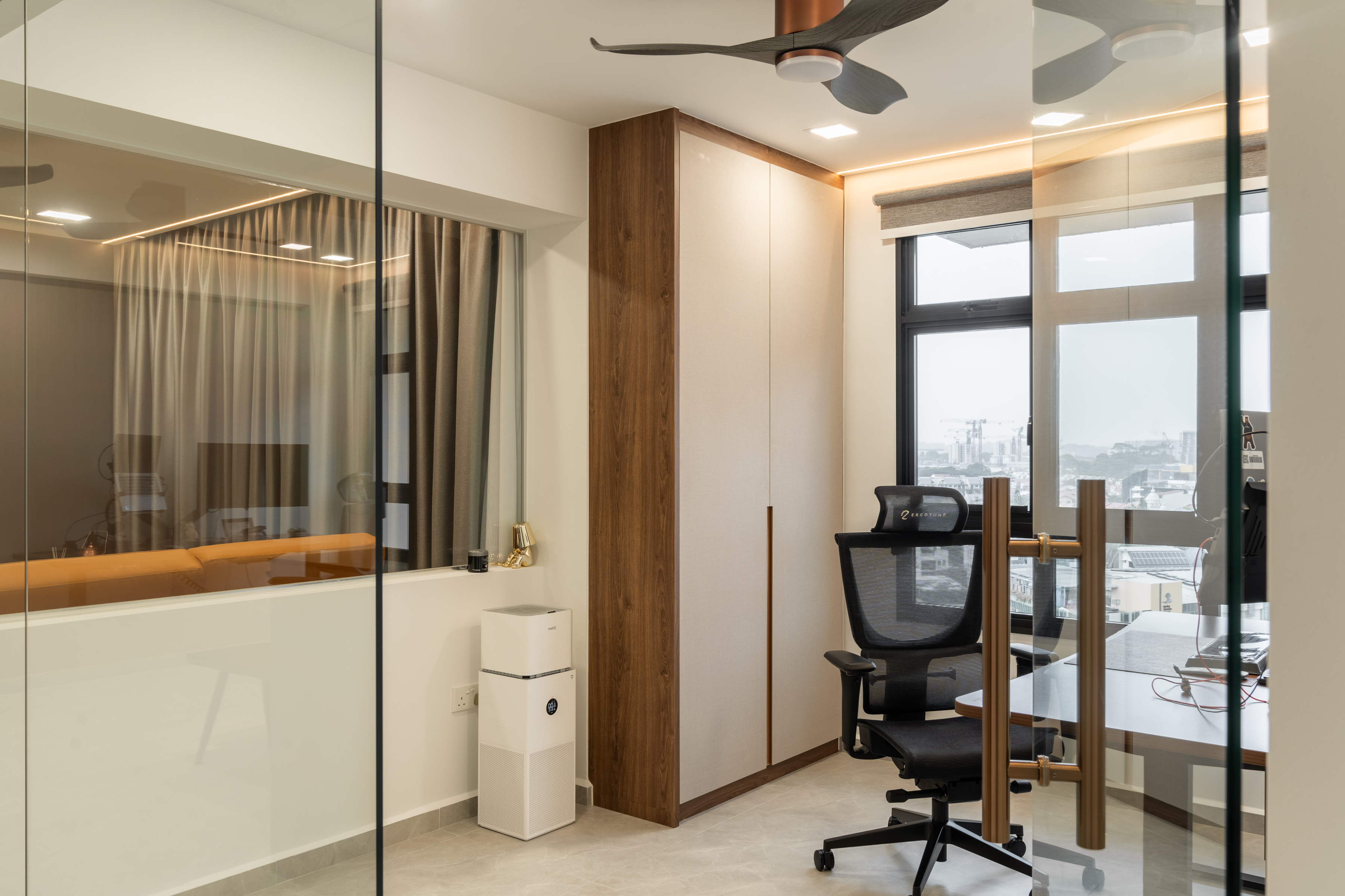 Contemporary, Industrial, Modern Design - Study Room - HDB 4 Room - Design by Design 4 Space Pte Ltd