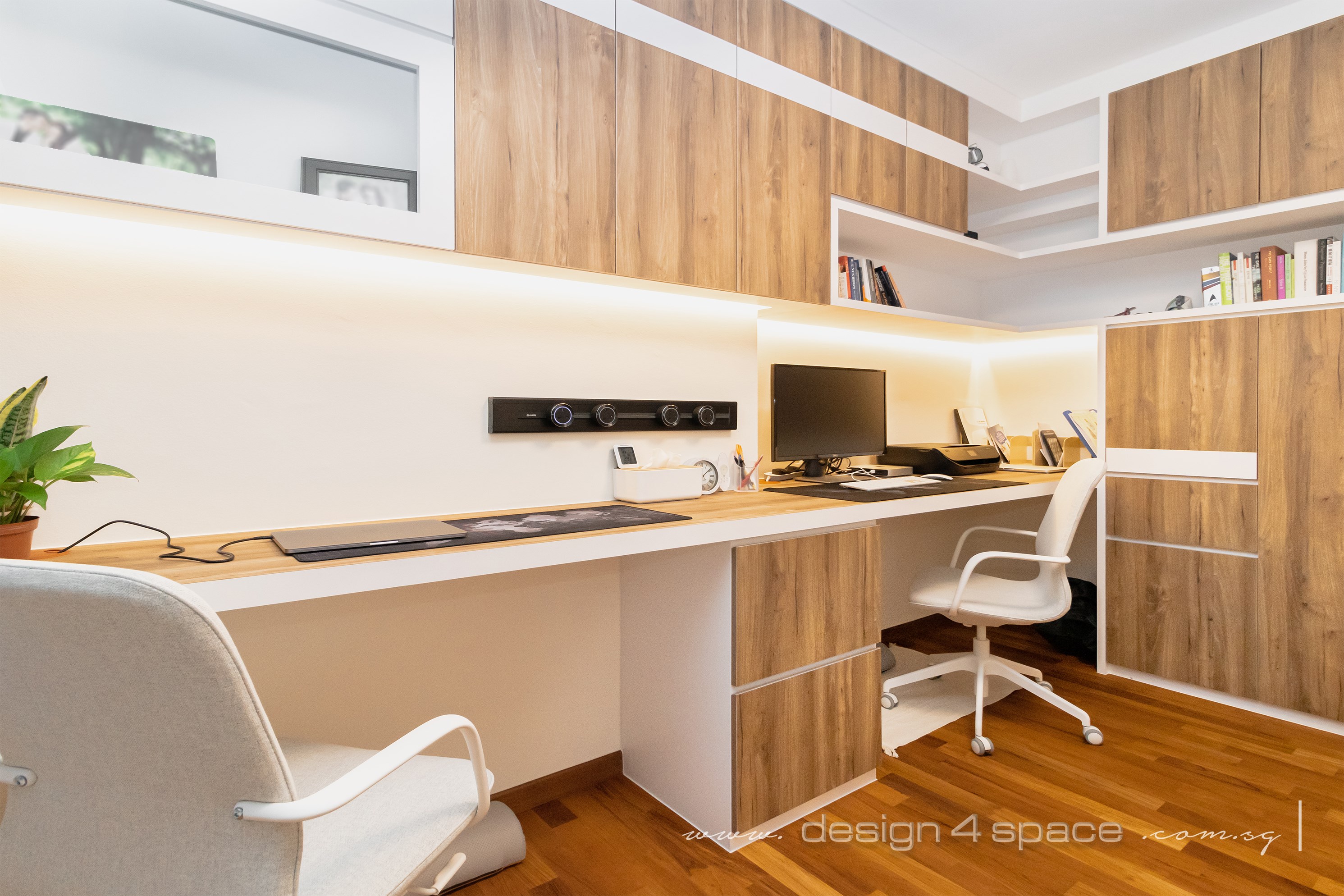 Contemporary, Modern Design - Study Room - HDB 4 Room - Design by Design 4 Space Pte Ltd