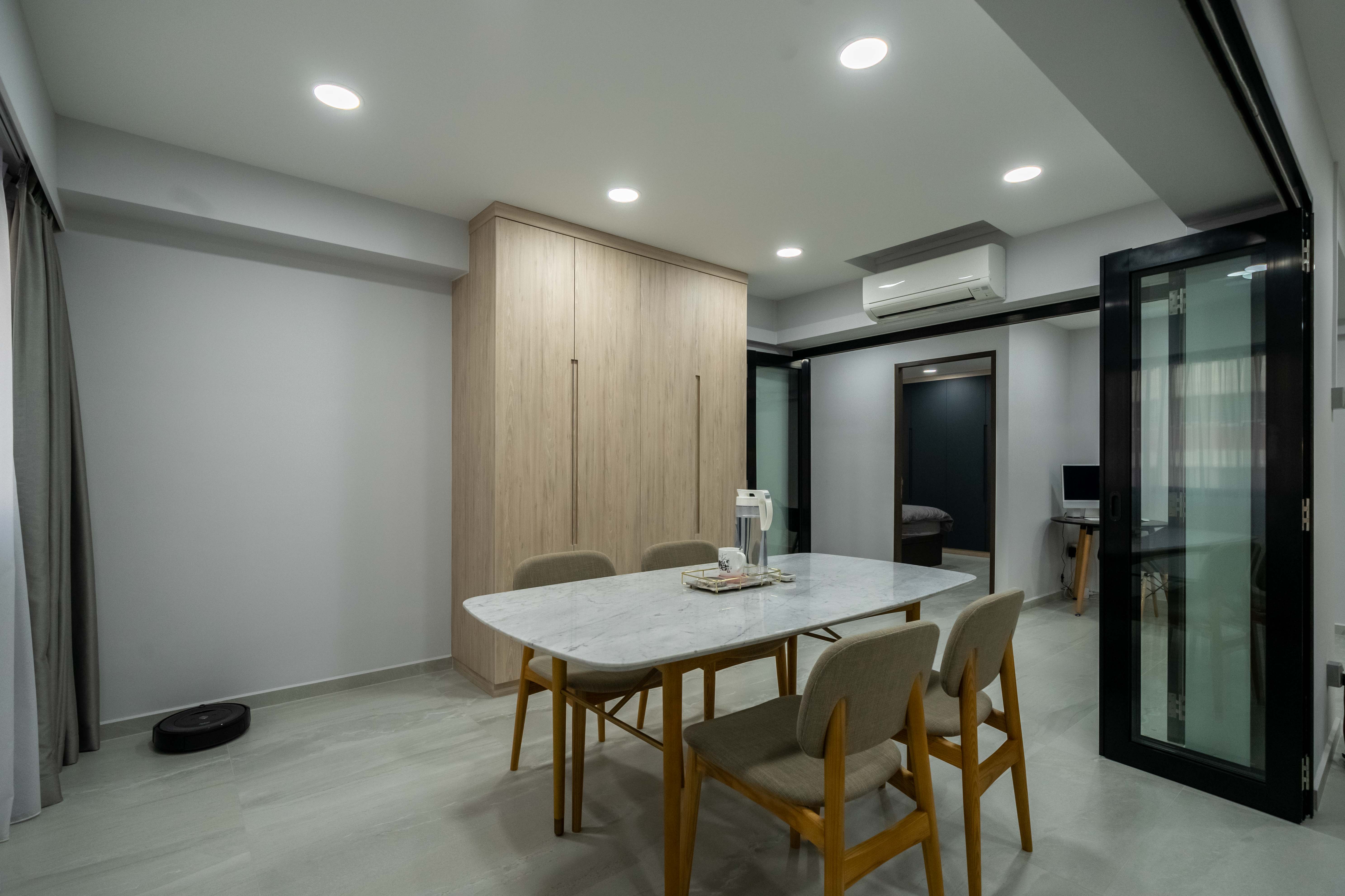 Contemporary Design - Dining Room - HDB 4 Room - Design by Design 4 Space Pte Ltd