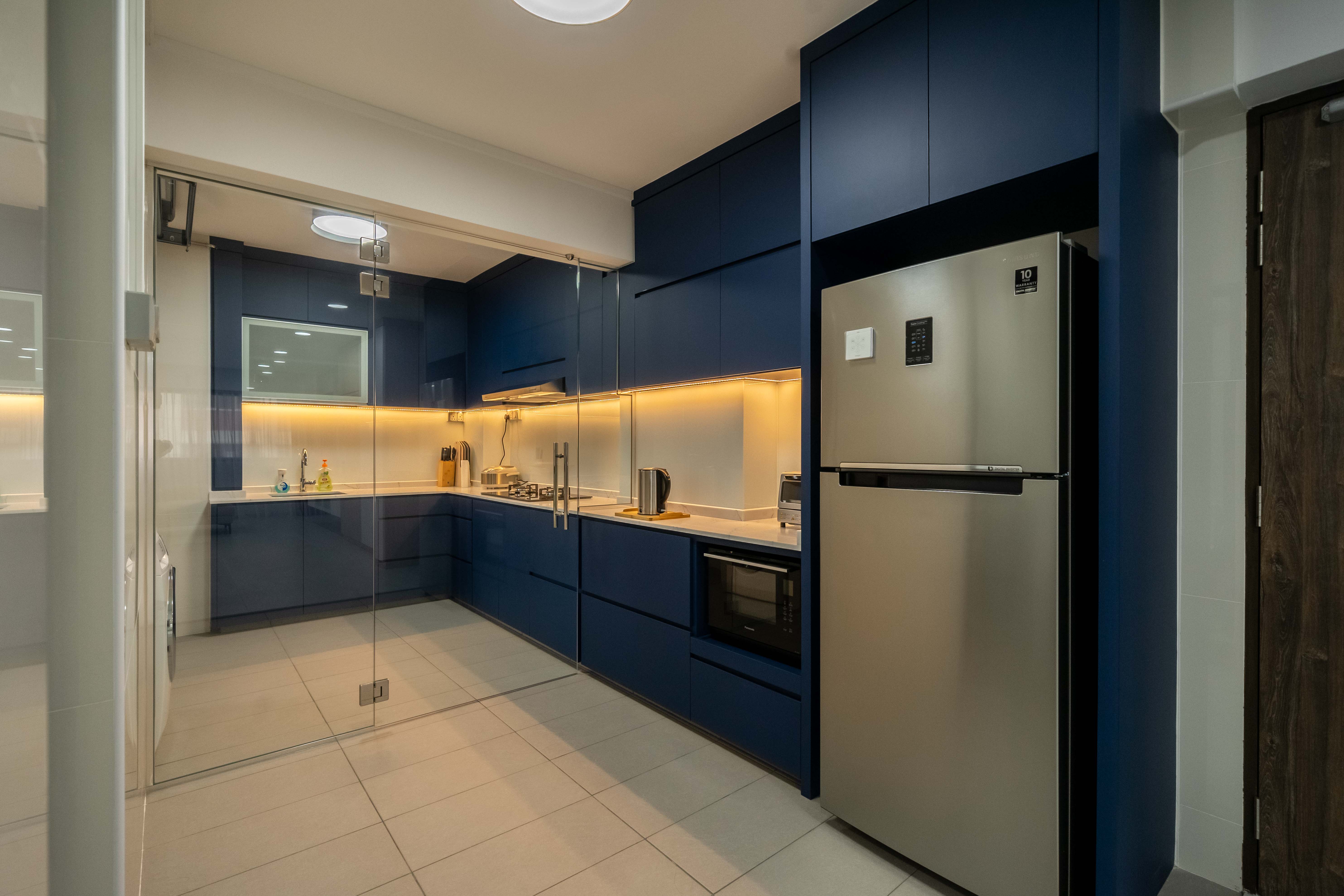 Contemporary Design - Kitchen - HDB 4 Room - Design by Design 4 Space Pte Ltd