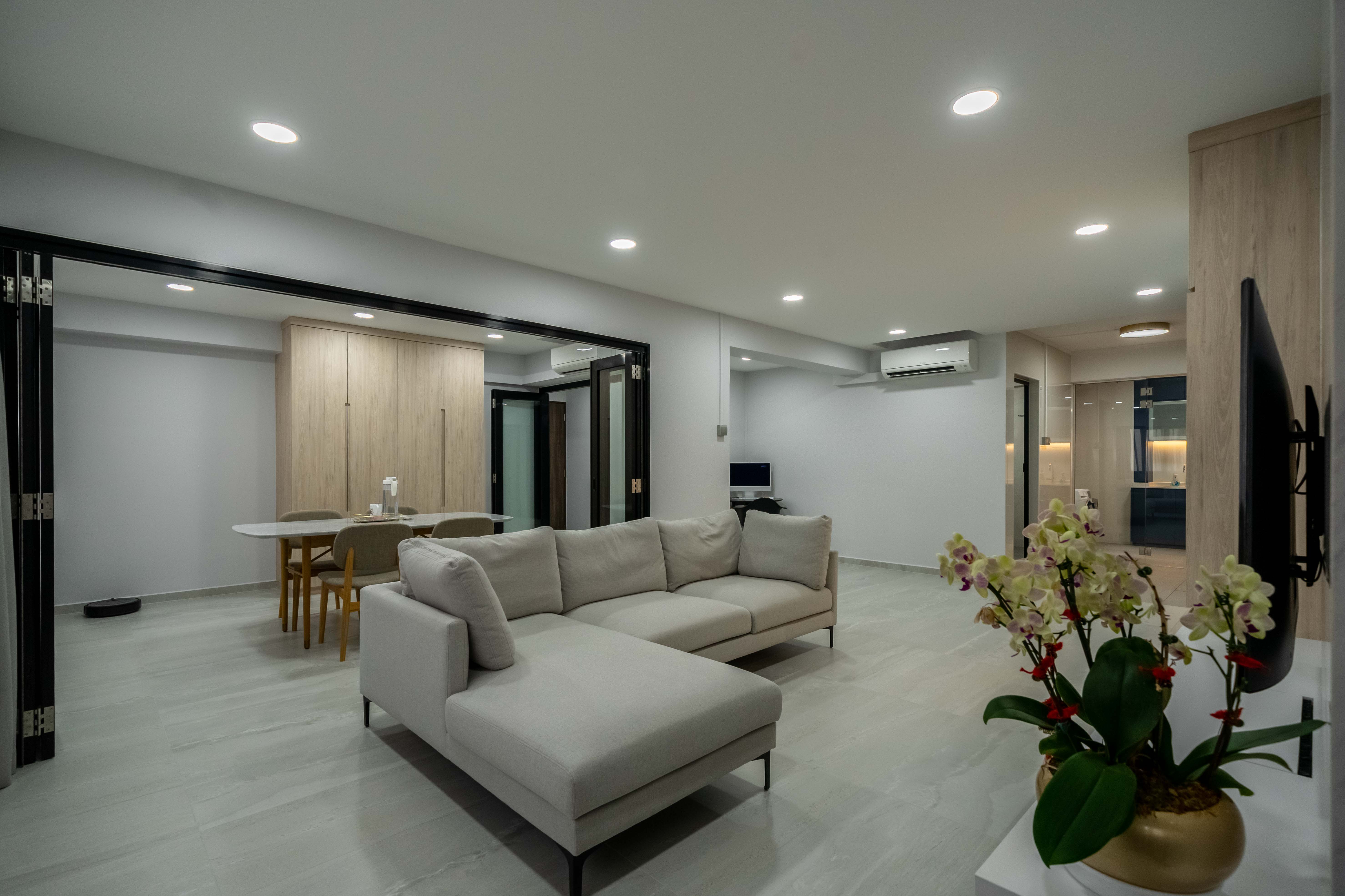 Contemporary Design - Living Room - HDB 4 Room - Design by Design 4 Space Pte Ltd