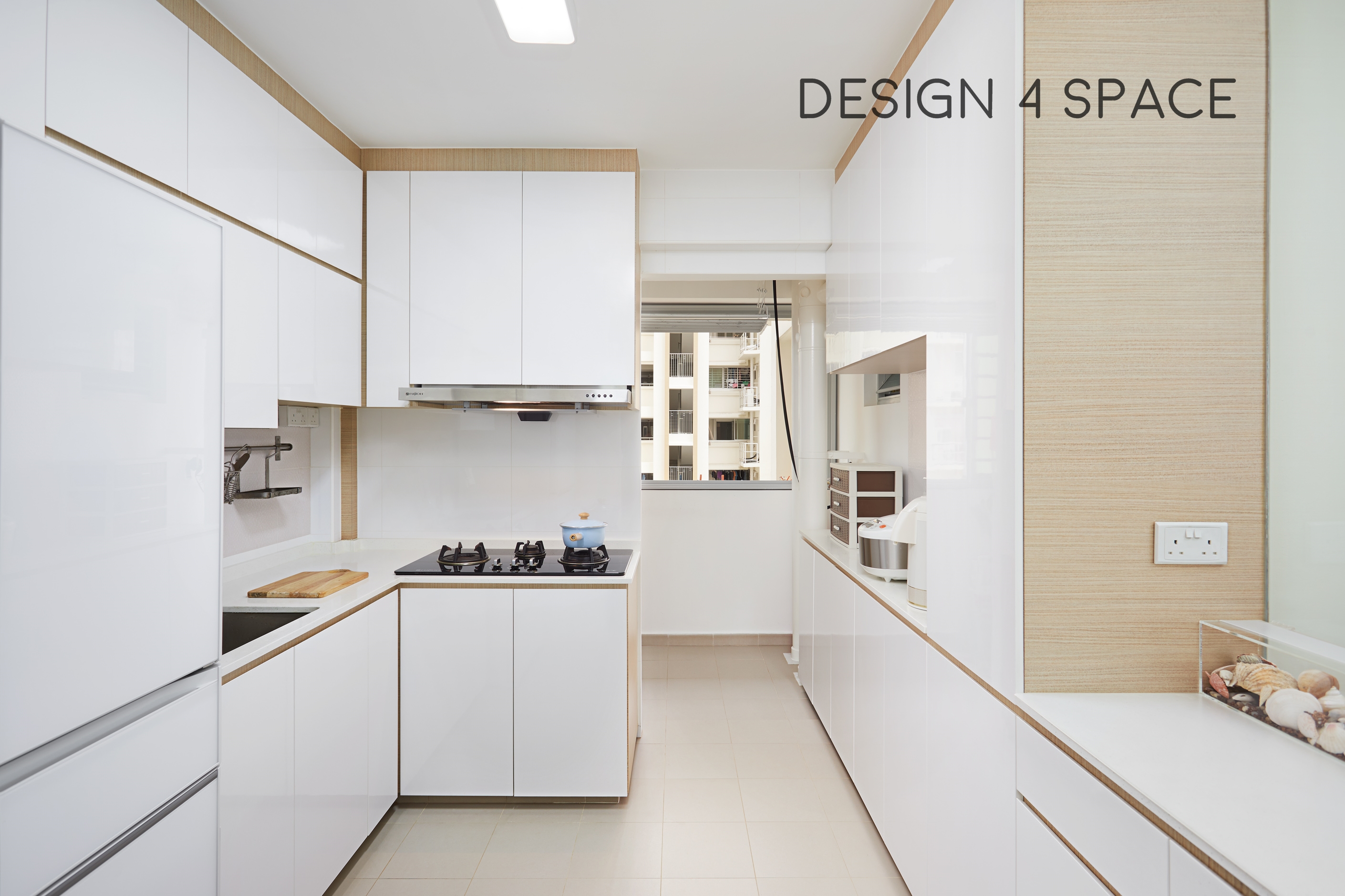 Contemporary, Minimalist Design - Kitchen - HDB 4 Room - Design by Design 4 Space Pte Ltd