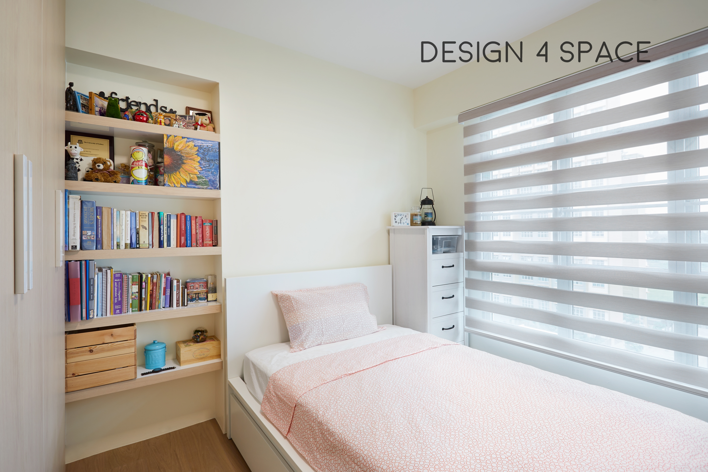 Contemporary, Minimalist Design - Bedroom - HDB 4 Room - Design by Design 4 Space Pte Ltd