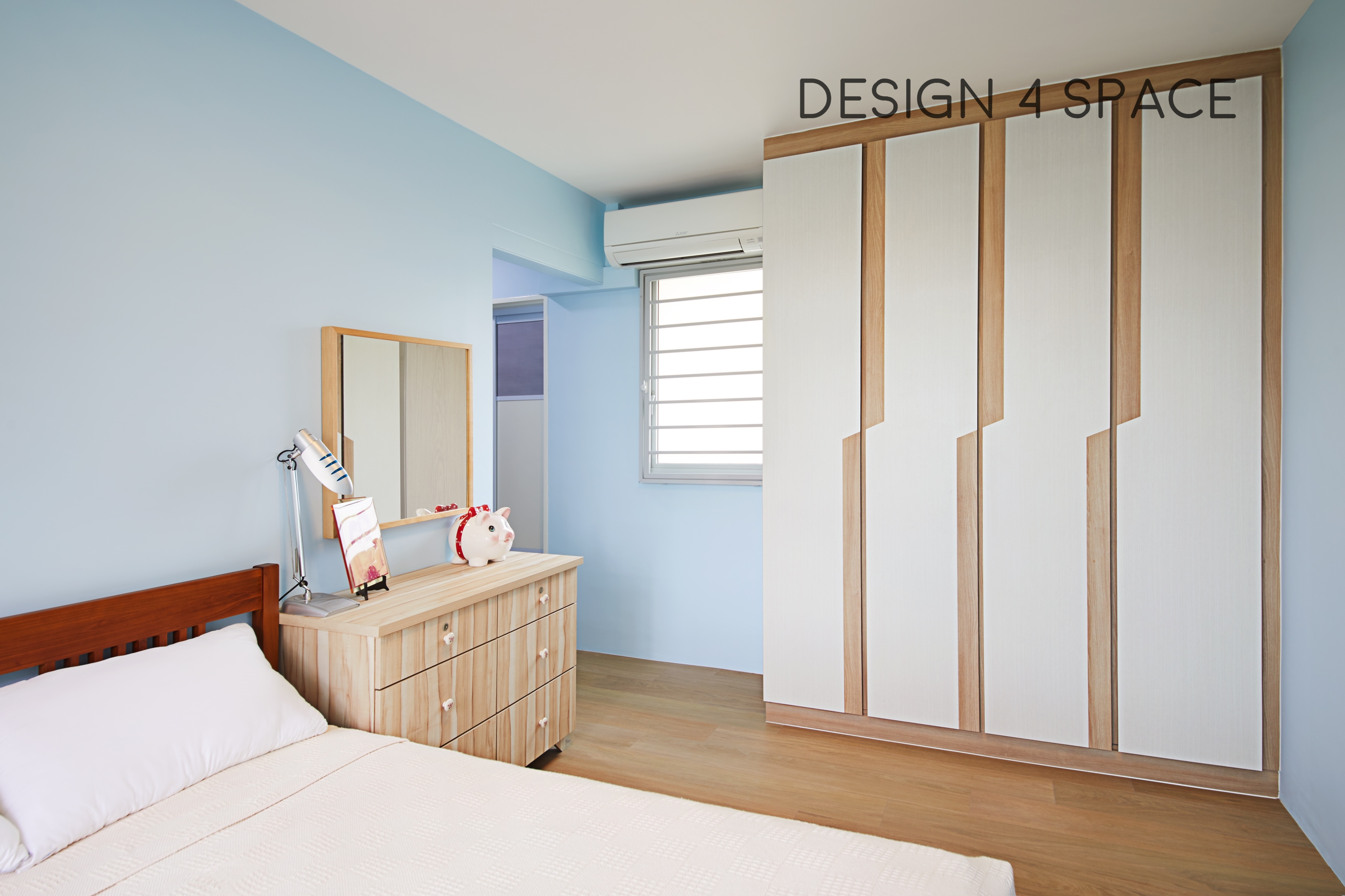 Contemporary, Minimalist Design - Bedroom - HDB 4 Room - Design by Design 4 Space Pte Ltd