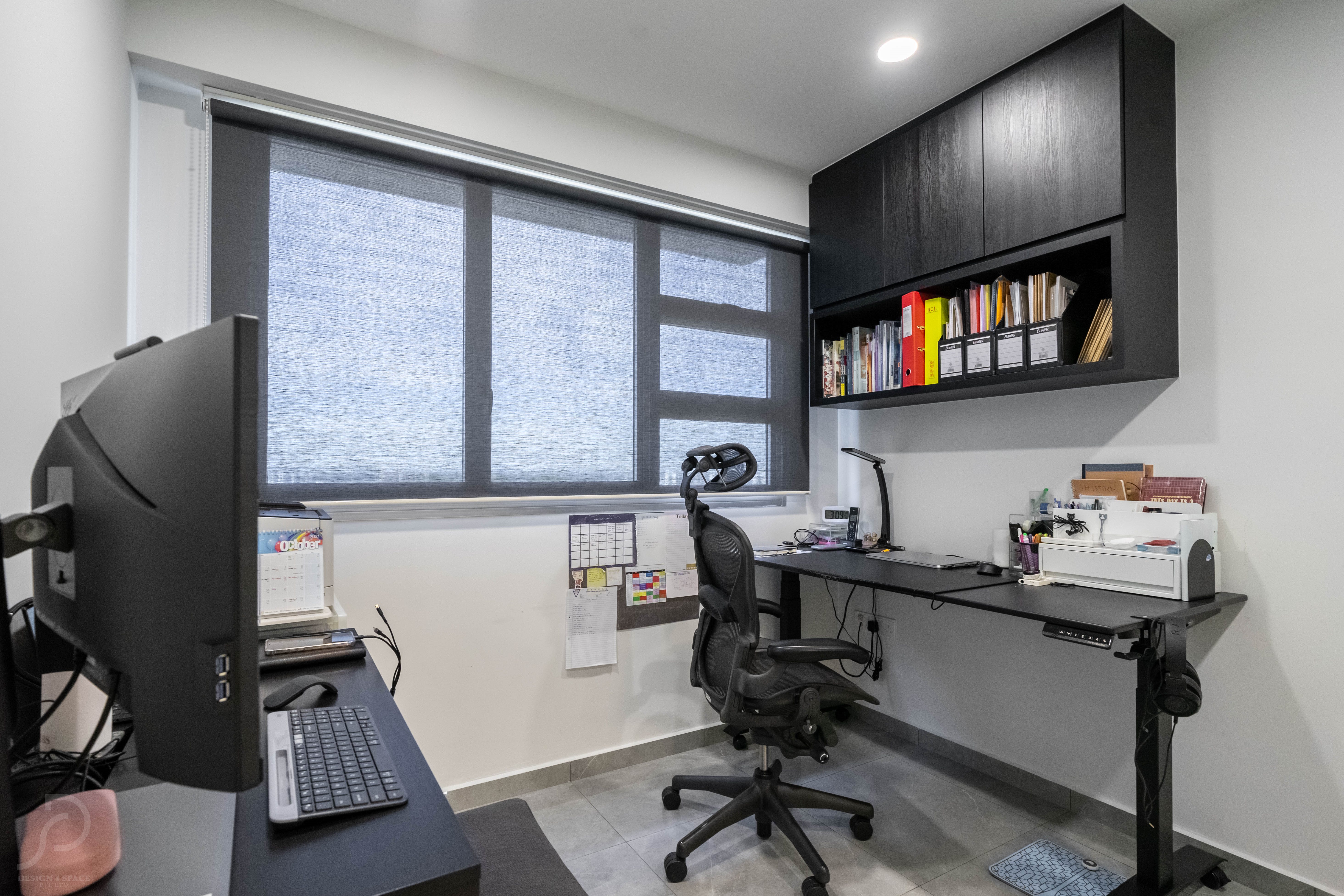 Contemporary Design - Study Room - HDB 4 Room - Design by Design 4 Space Pte Ltd