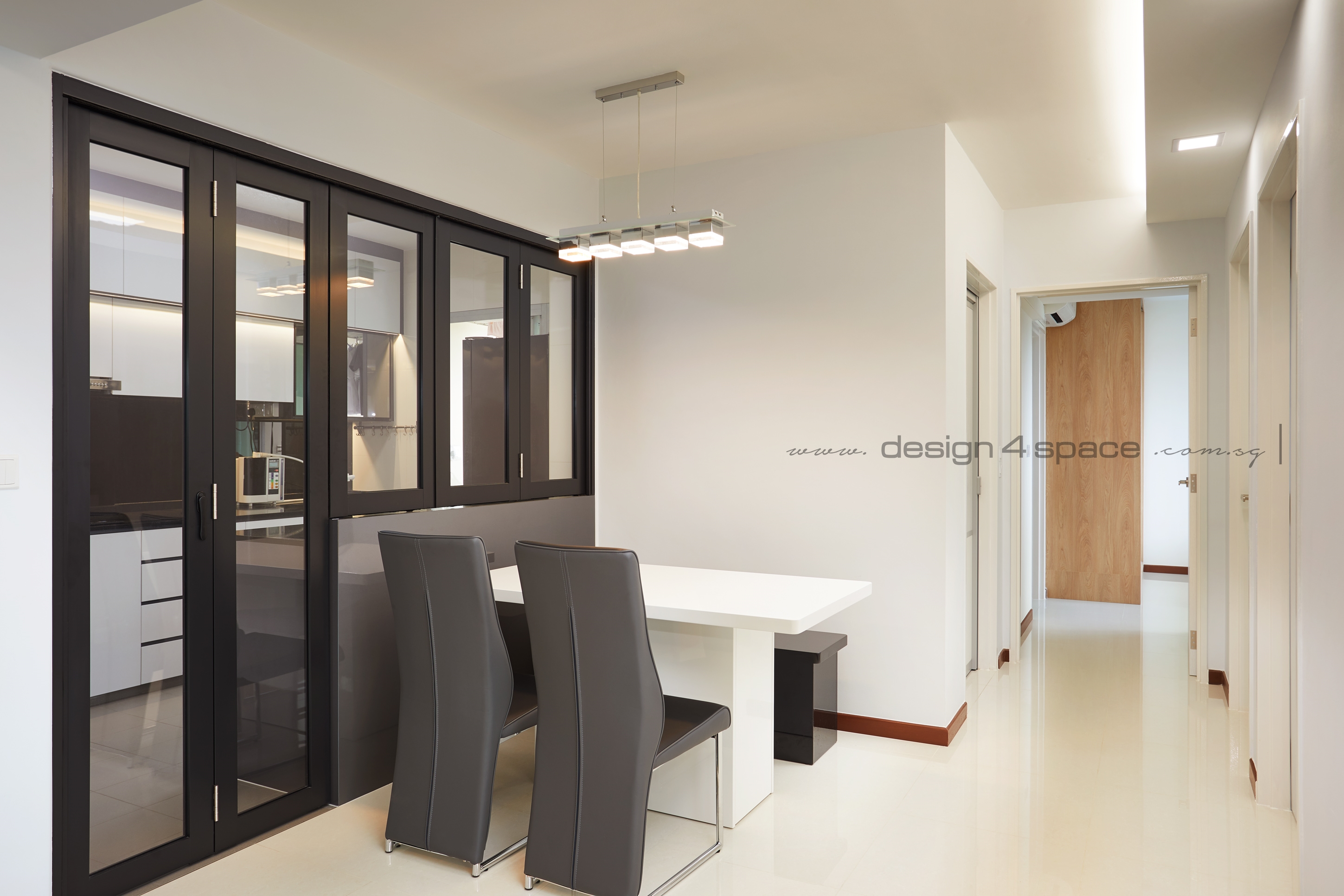 Contemporary Design - Dining Room - HDB 4 Room - Design by Design 4 Space Pte Ltd