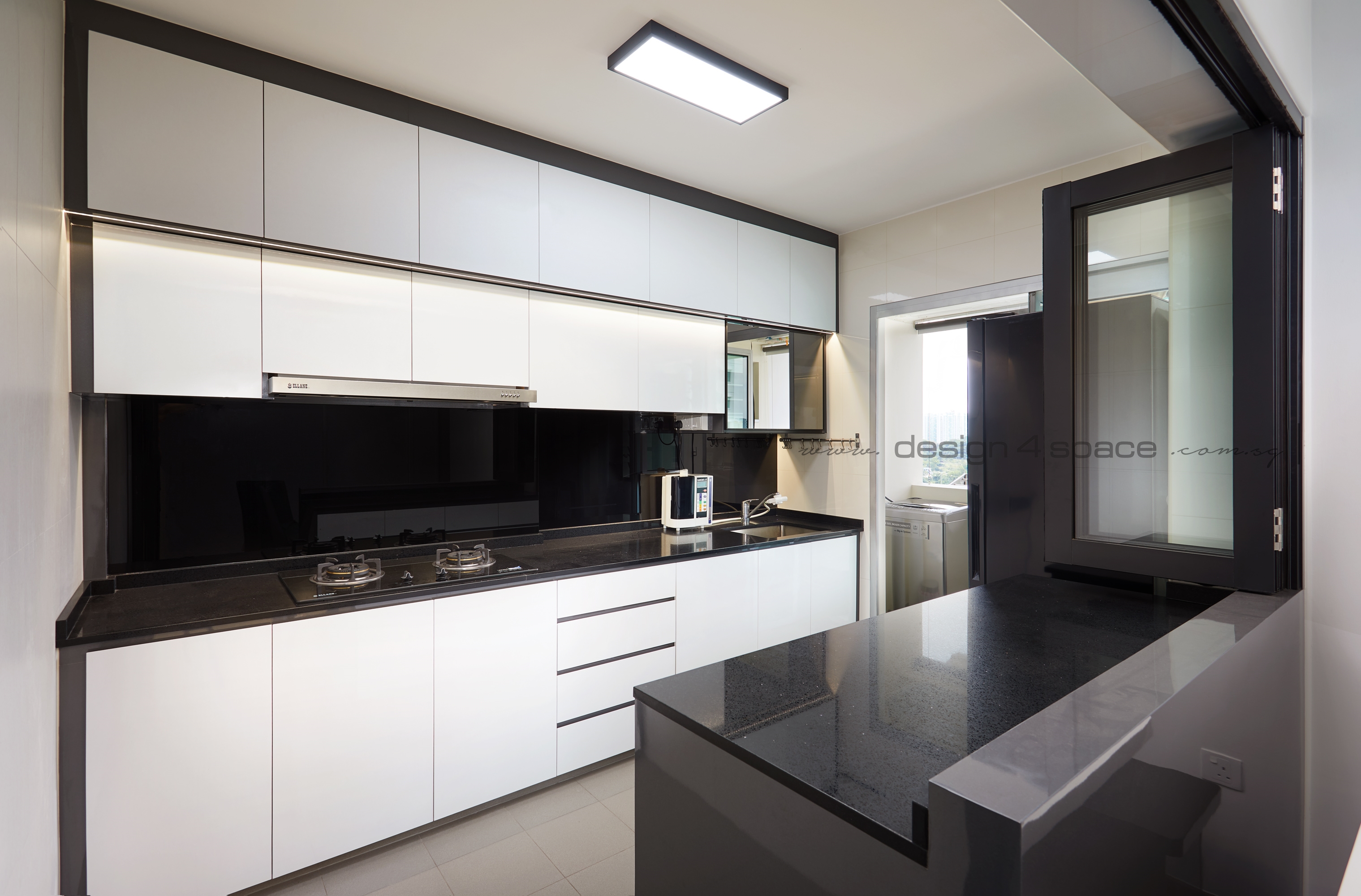 Contemporary Design - Kitchen - HDB 4 Room - Design by Design 4 Space Pte Ltd