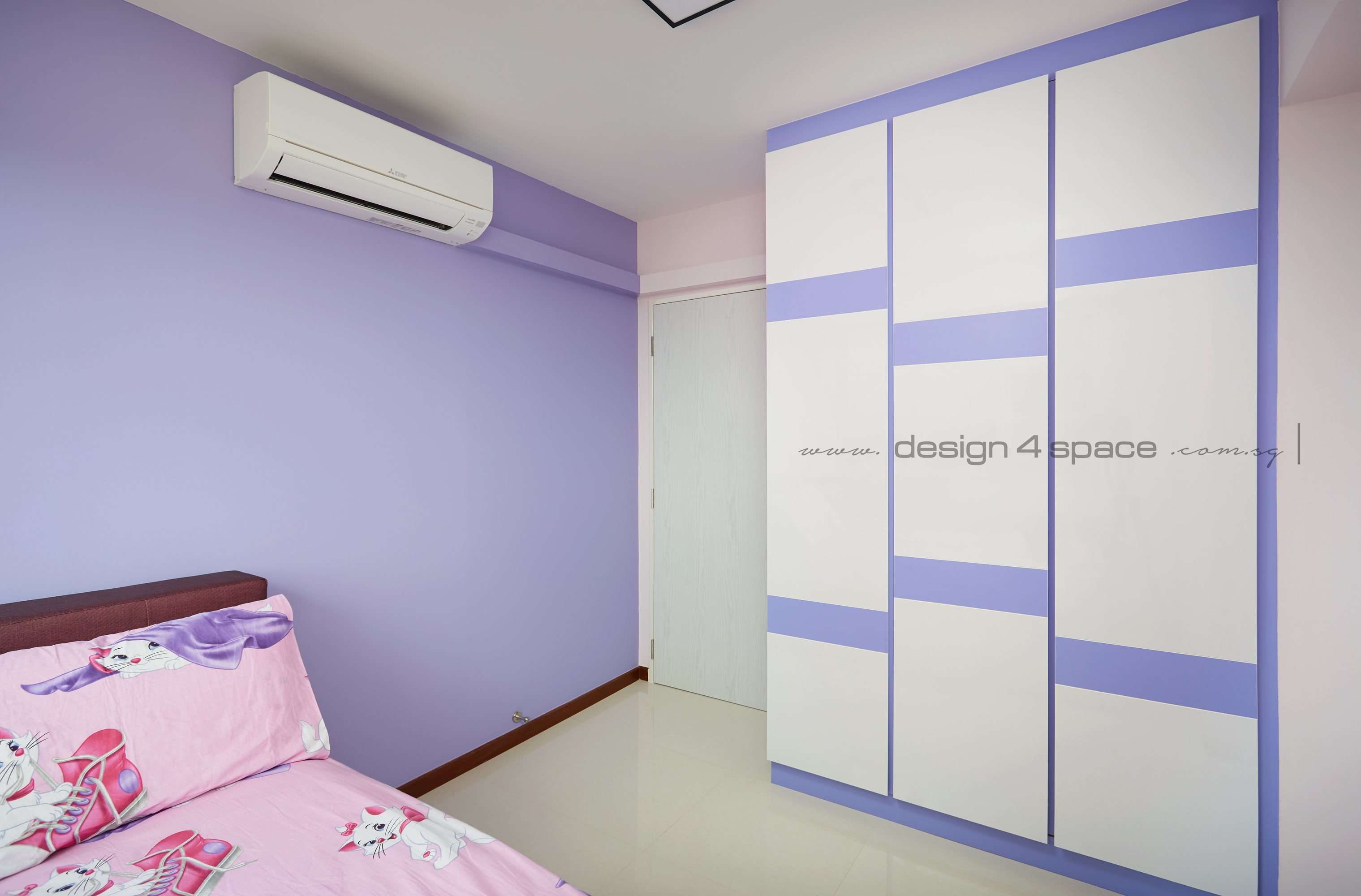 Contemporary Design - Bedroom - HDB 4 Room - Design by Design 4 Space Pte Ltd