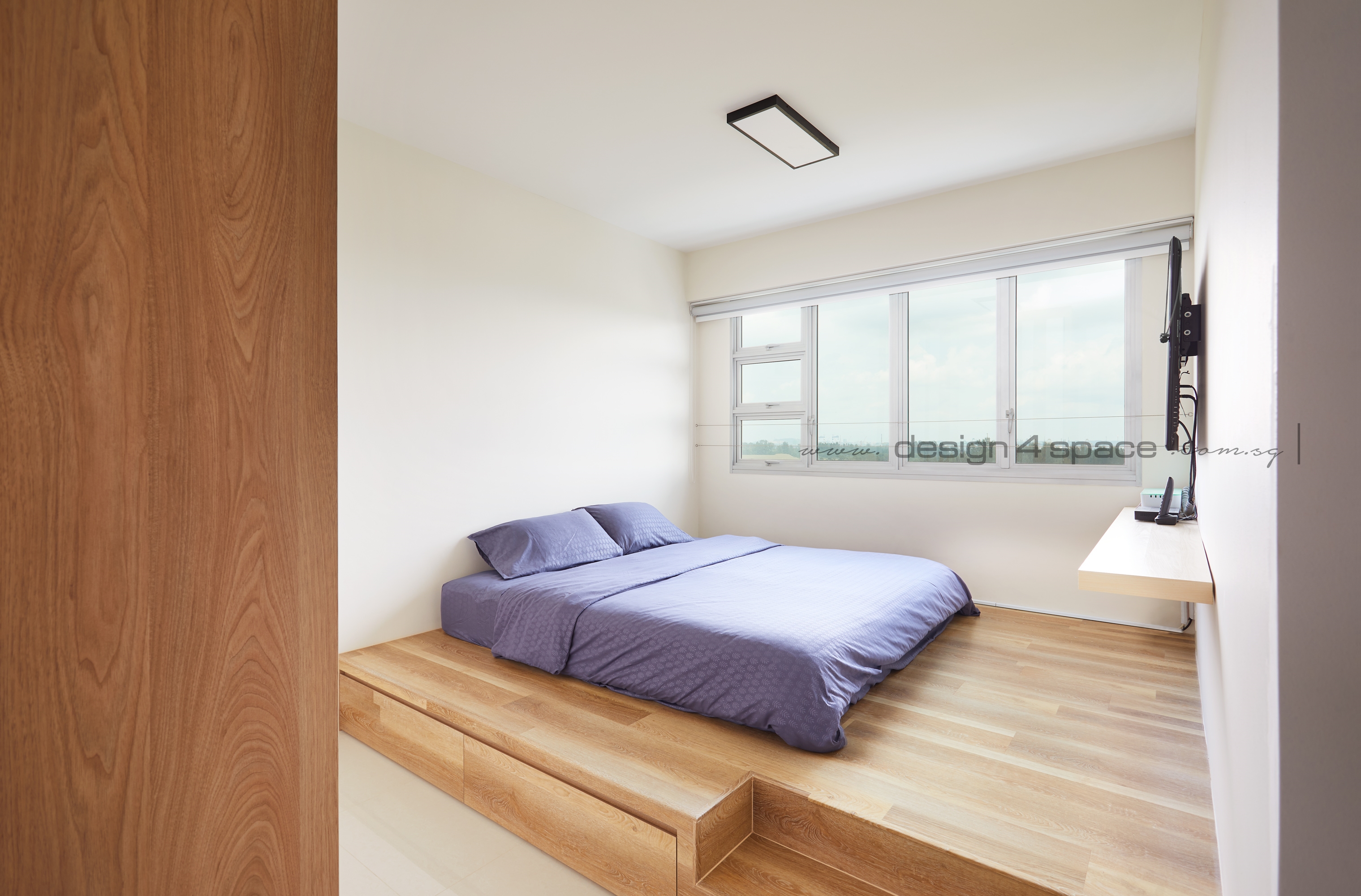 Contemporary Design - Bedroom - HDB 4 Room - Design by Design 4 Space Pte Ltd