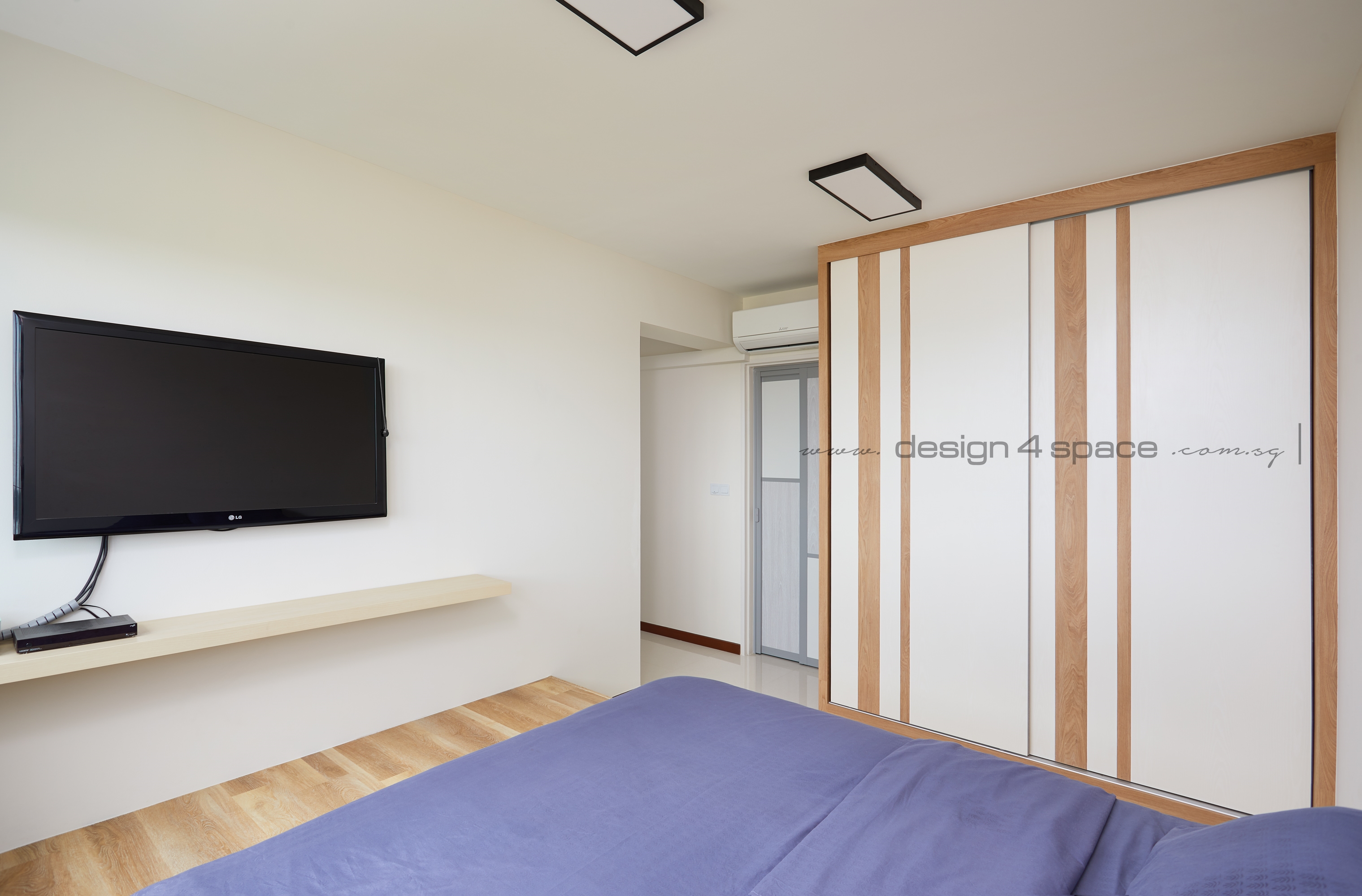 Contemporary Design - Bedroom - HDB 4 Room - Design by Design 4 Space Pte Ltd