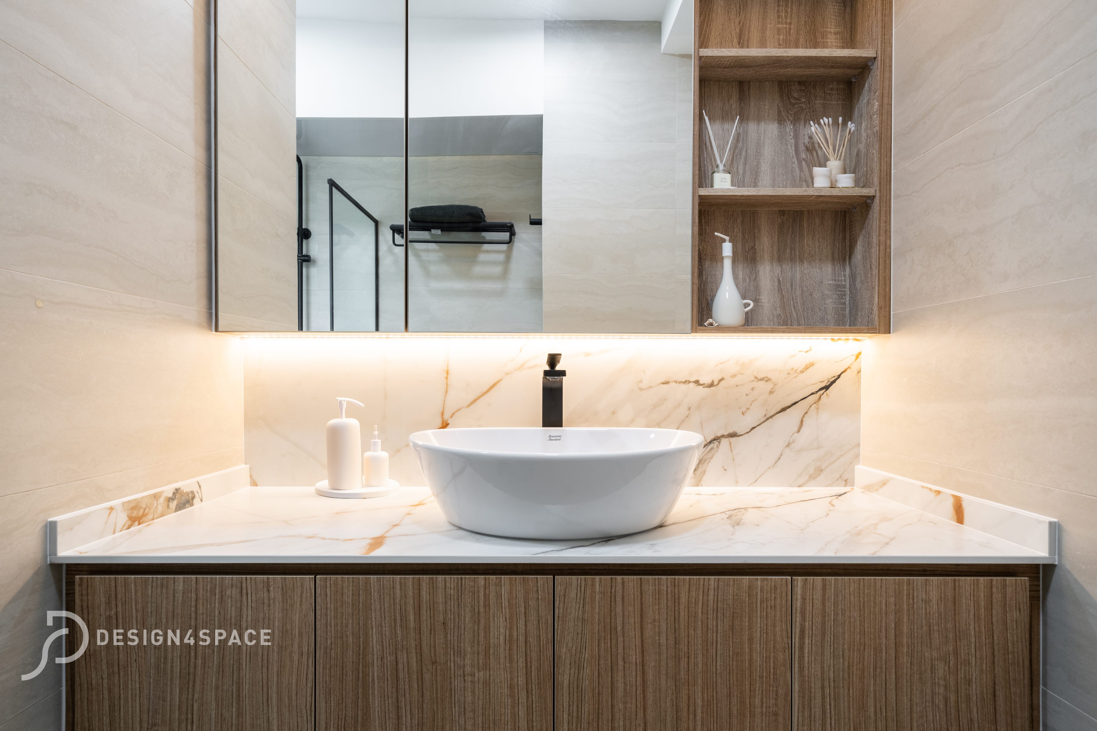 Modern Design - Bathroom - HDB 4 Room - Design by Design 4 Space Pte Ltd