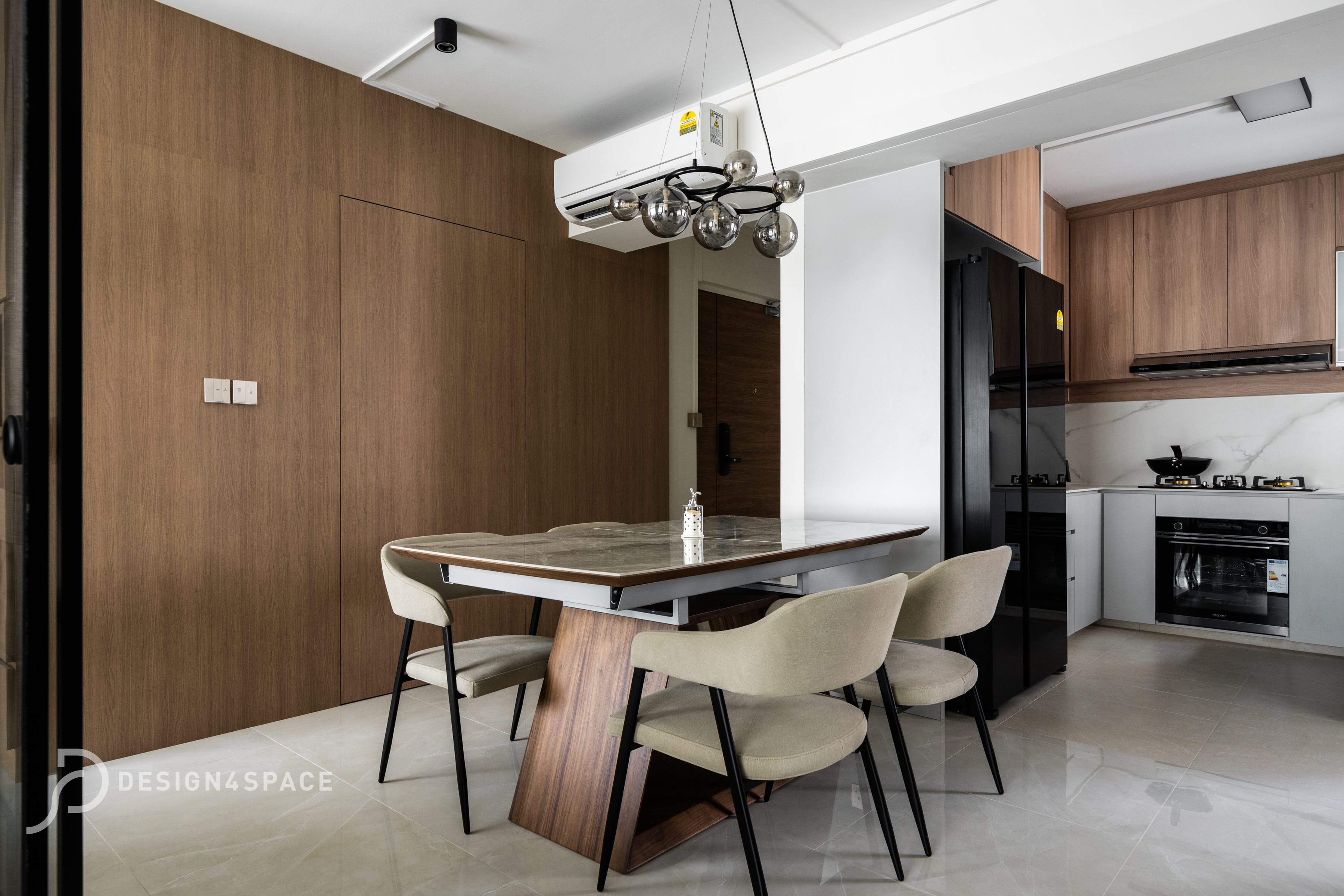 Modern Design - Dining Room - HDB 4 Room - Design by Design 4 Space Pte Ltd