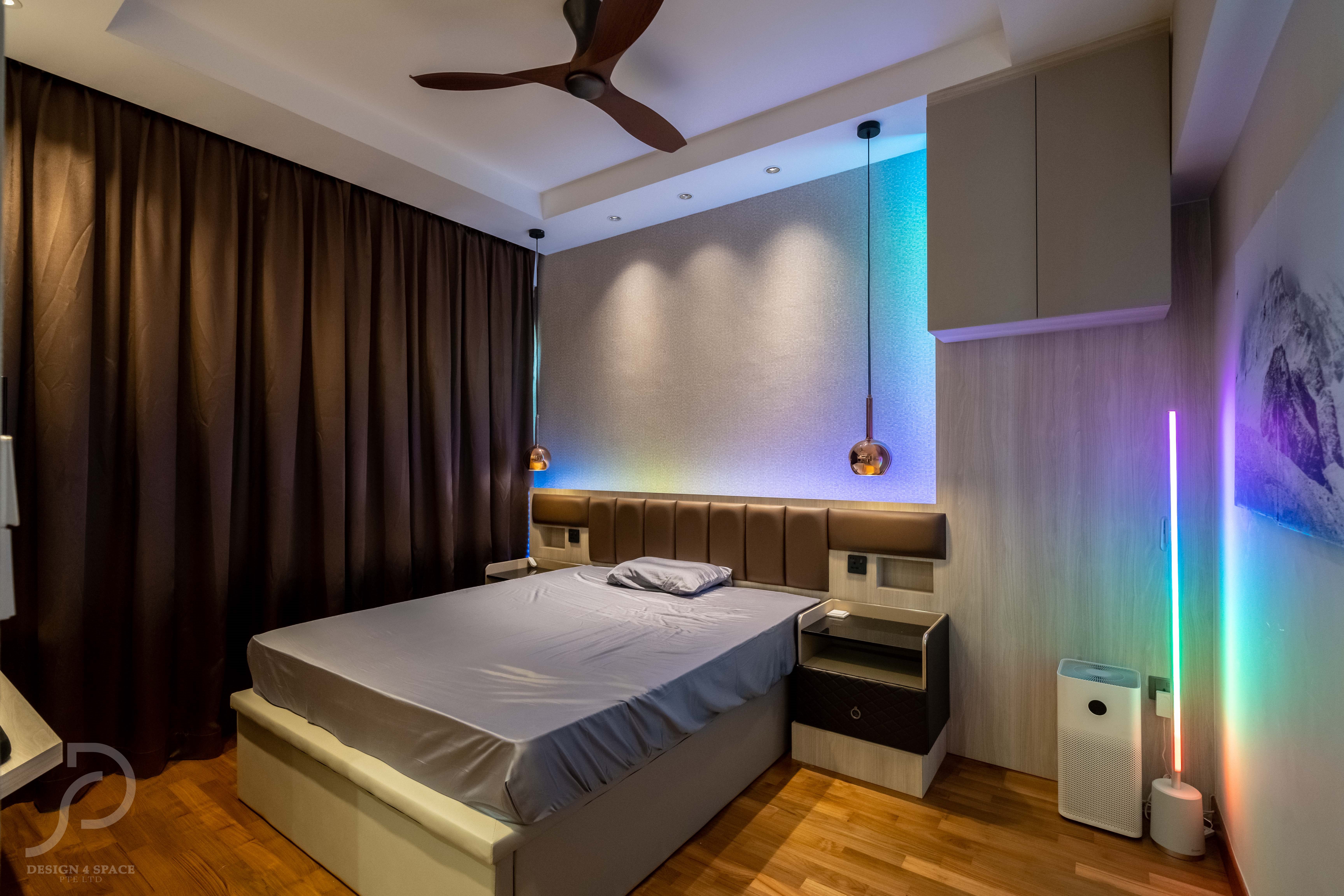 Contemporary, Modern Design - Bedroom - HDB 4 Room - Design by Design 4 Space Pte Ltd