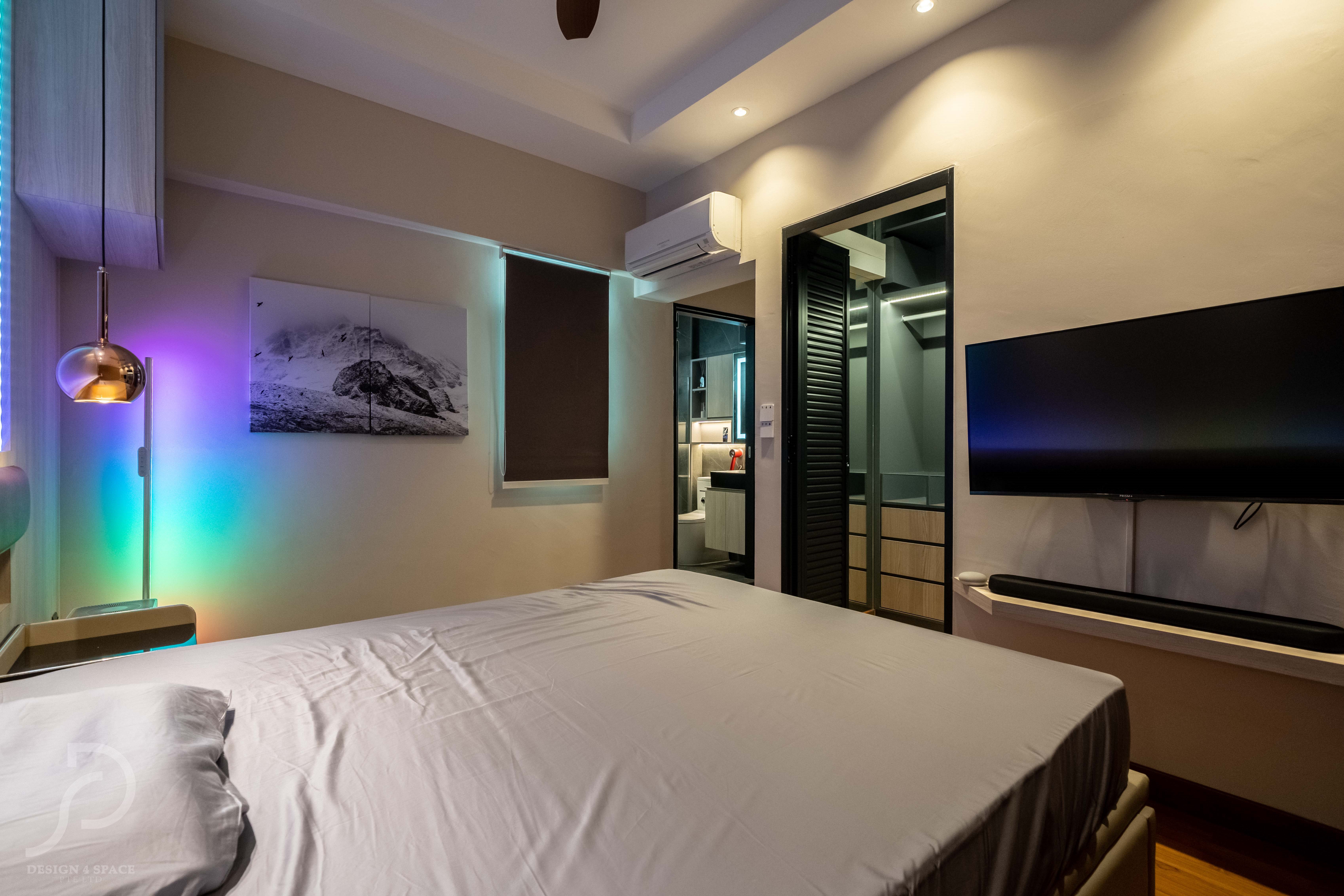 Contemporary, Modern Design - Bedroom - HDB 4 Room - Design by Design 4 Space Pte Ltd