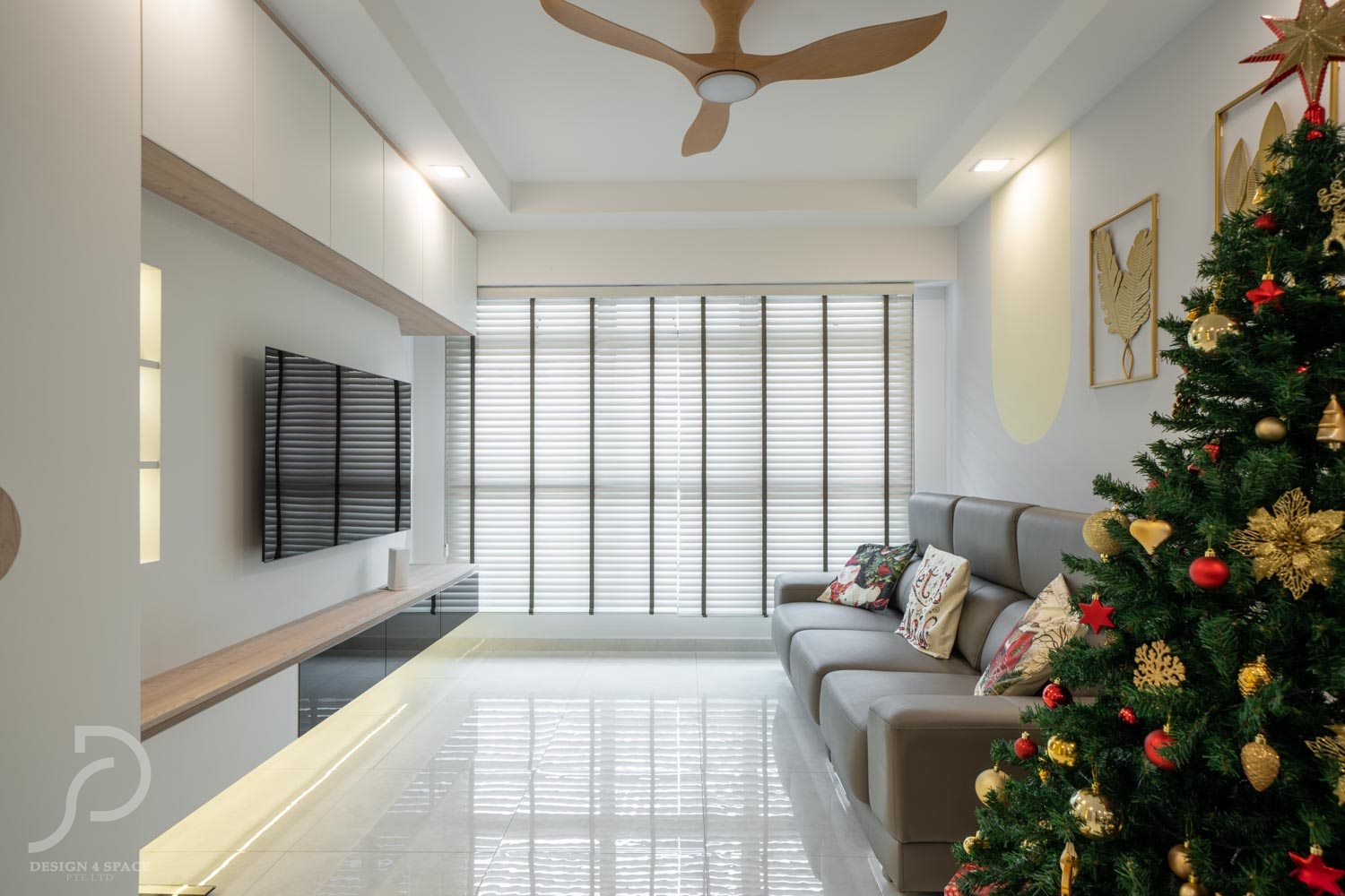 Contemporary Design - Living Room - HDB 4 Room - Design by Design 4 Space Pte Ltd