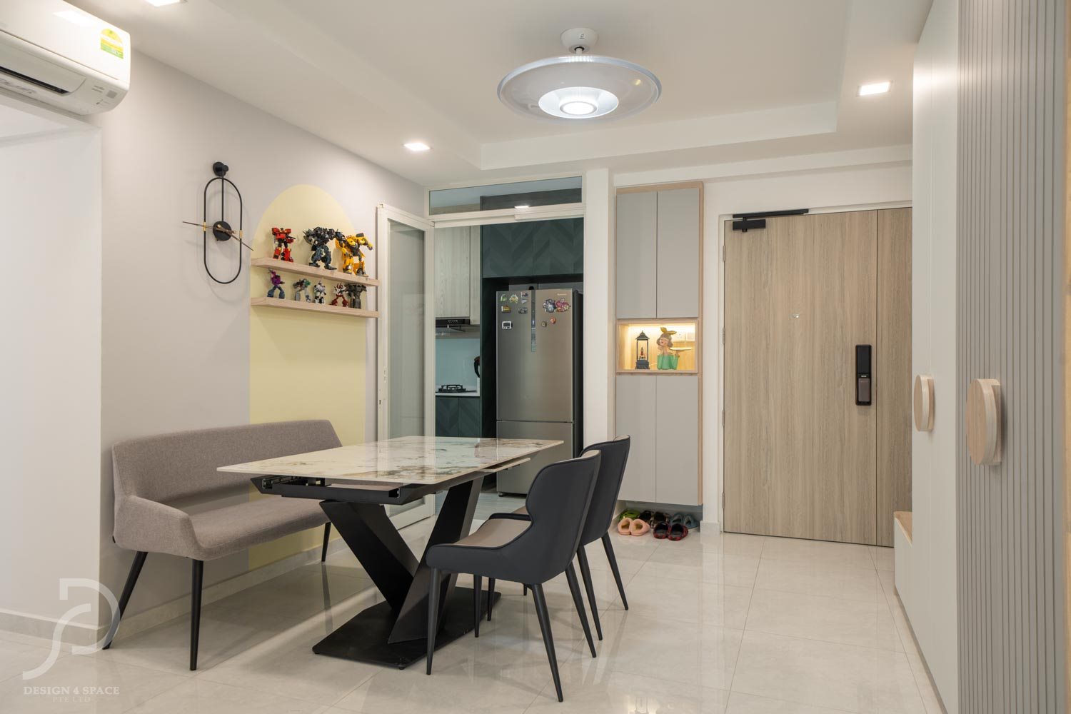 Contemporary Design - Dining Room - HDB 4 Room - Design by Design 4 Space Pte Ltd