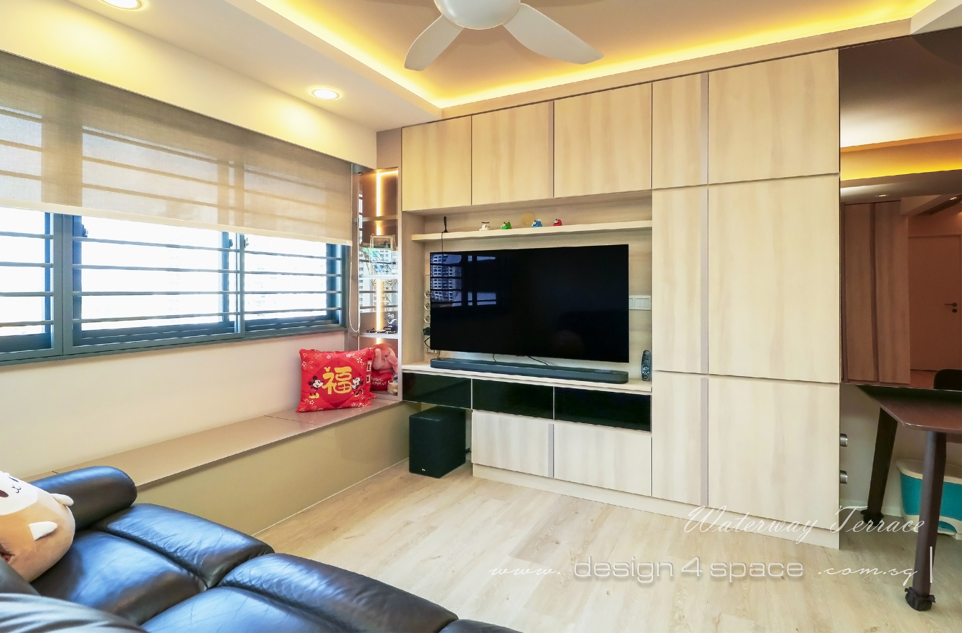 Contemporary Design - Living Room - HDB 4 Room - Design by Design 4 Space Pte Ltd