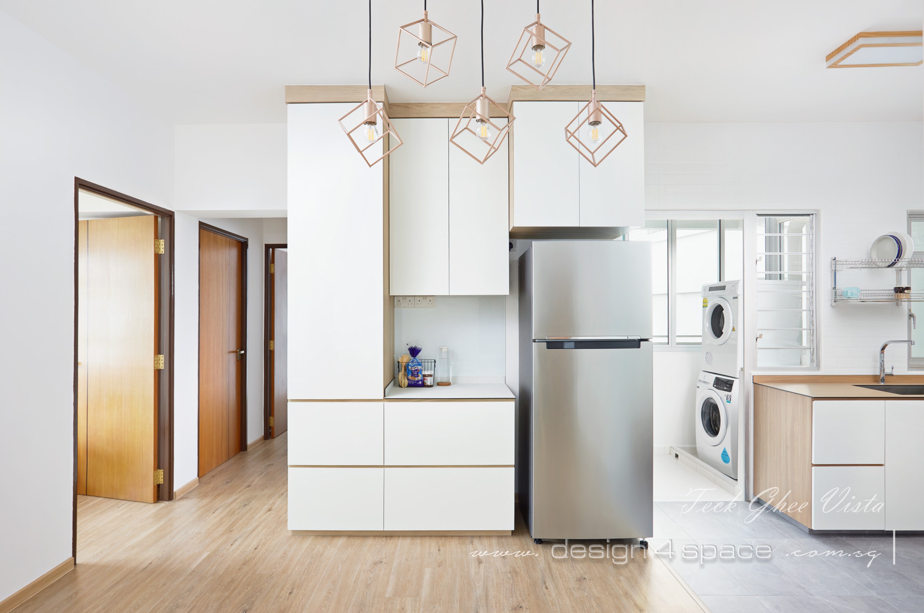 Contemporary Design - Kitchen - HDB 4 Room - Design by Design 4 Space Pte Ltd