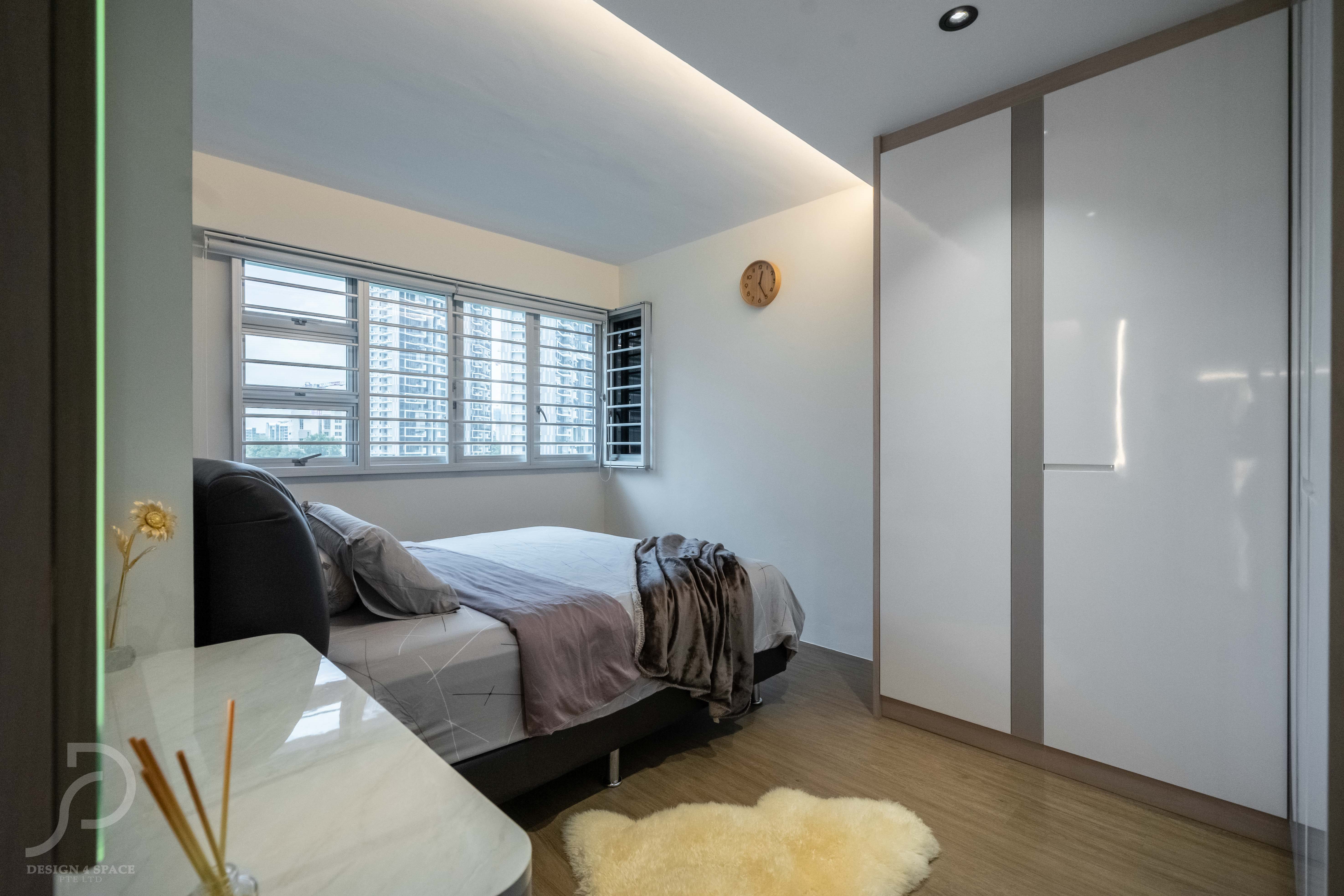 Contemporary, Modern Design - Bedroom - HDB 4 Room - Design by Design 4 Space Pte Ltd