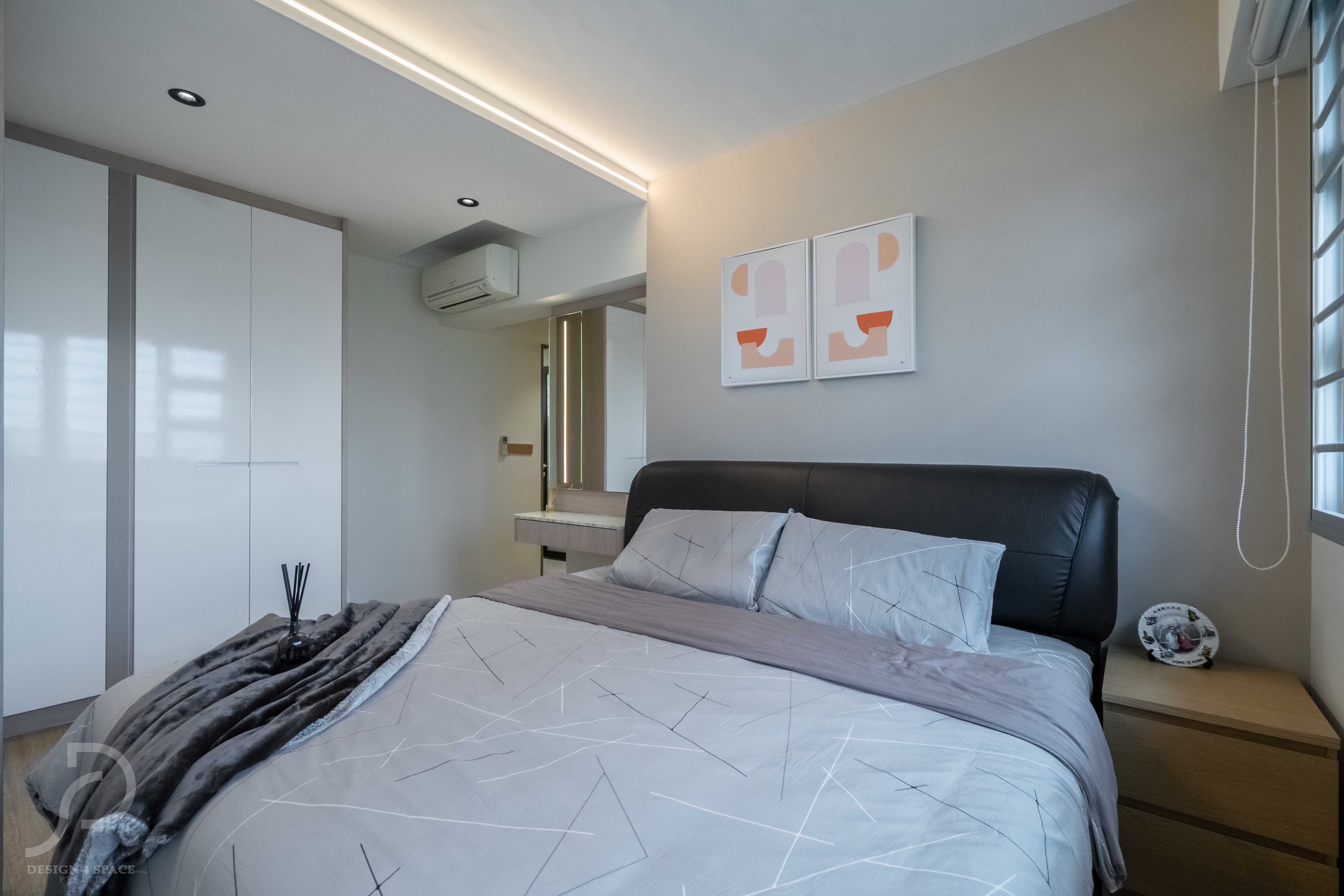 Contemporary, Modern Design - Bedroom - HDB 4 Room - Design by Design 4 Space Pte Ltd