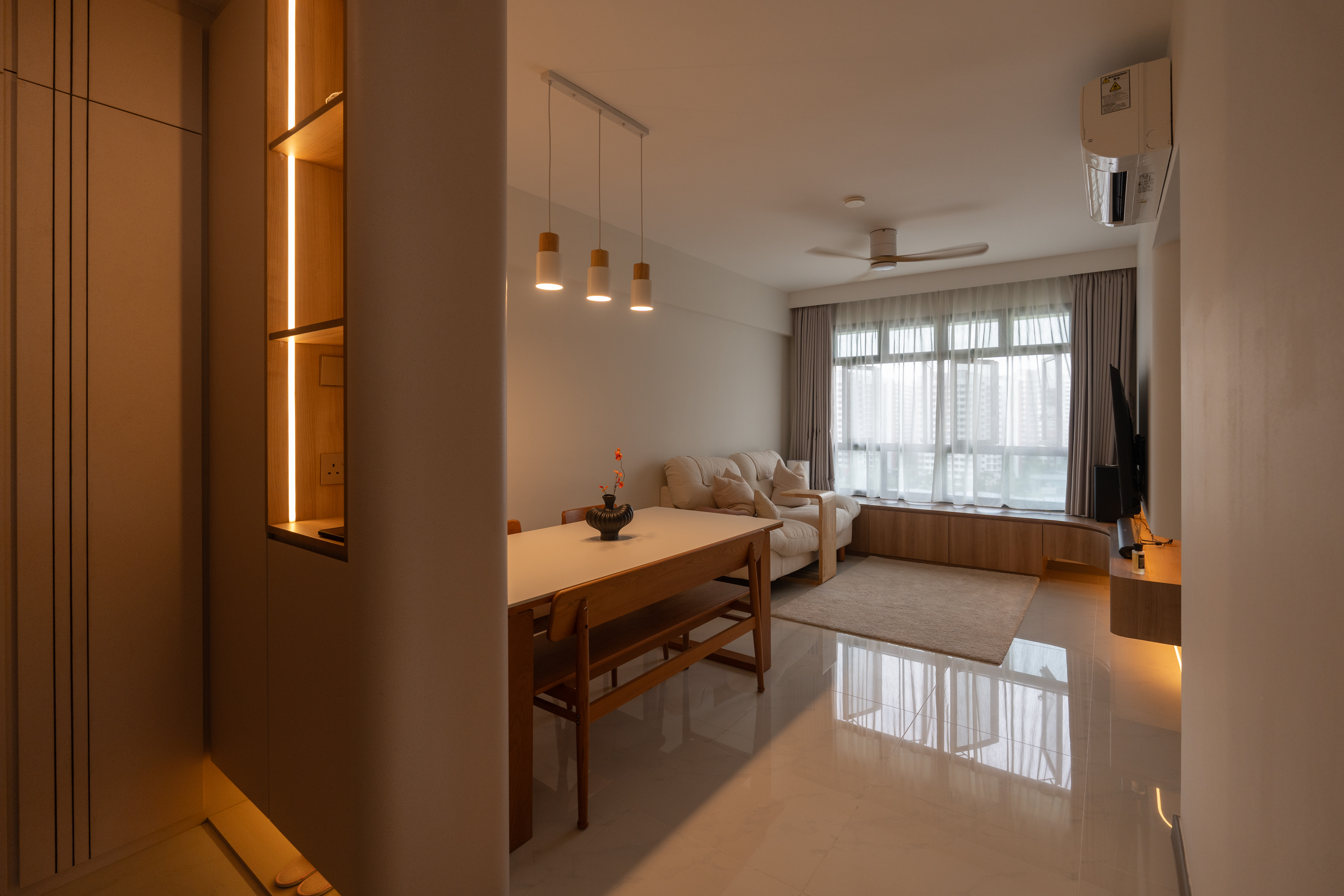 Modern, Scandinavian Design - Dining Room - HDB 4 Room - Design by Design 4 Space Pte Ltd
