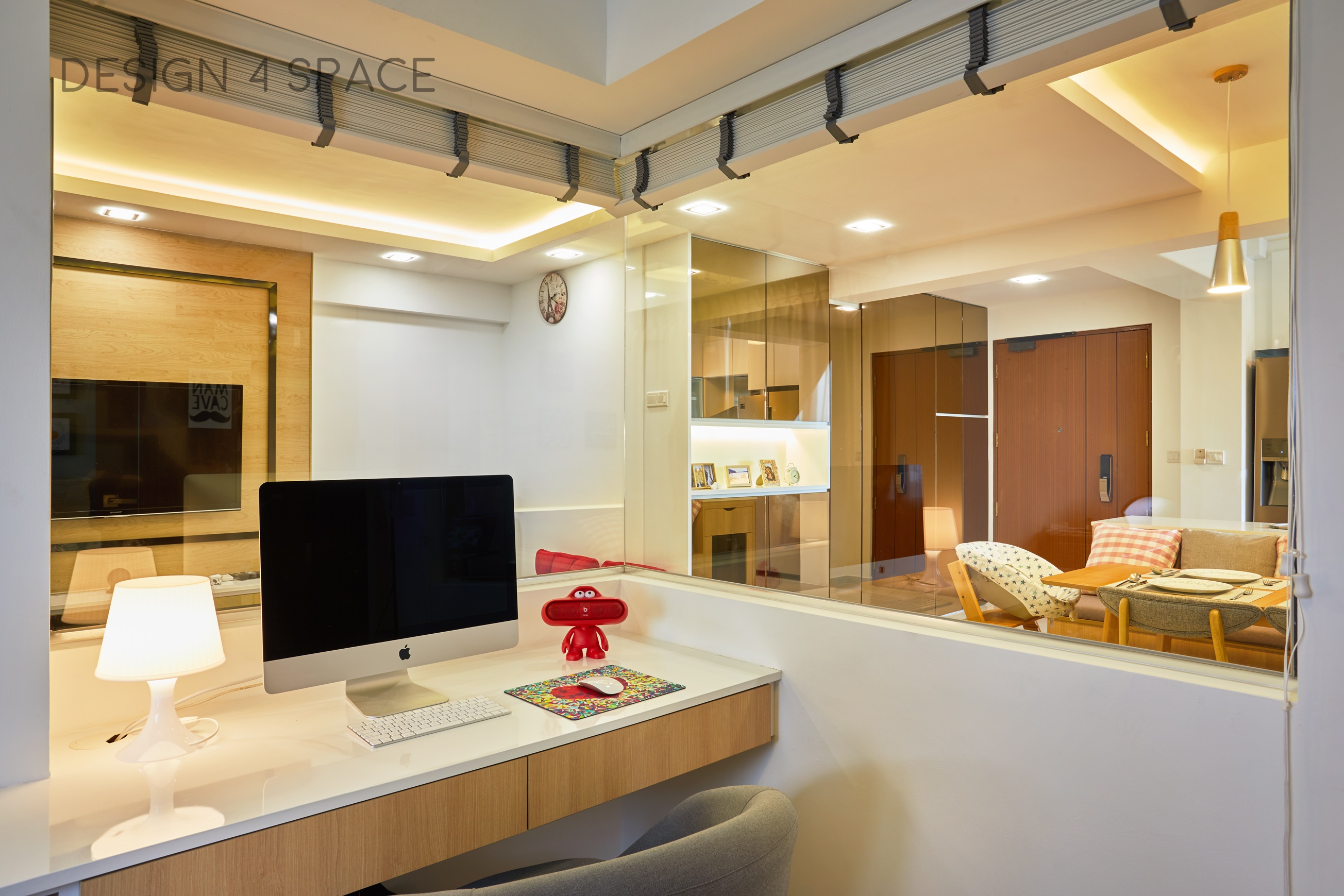 Contemporary, Country, Modern Design - Study Room - HDB 4 Room - Design by Design 4 Space Pte Ltd