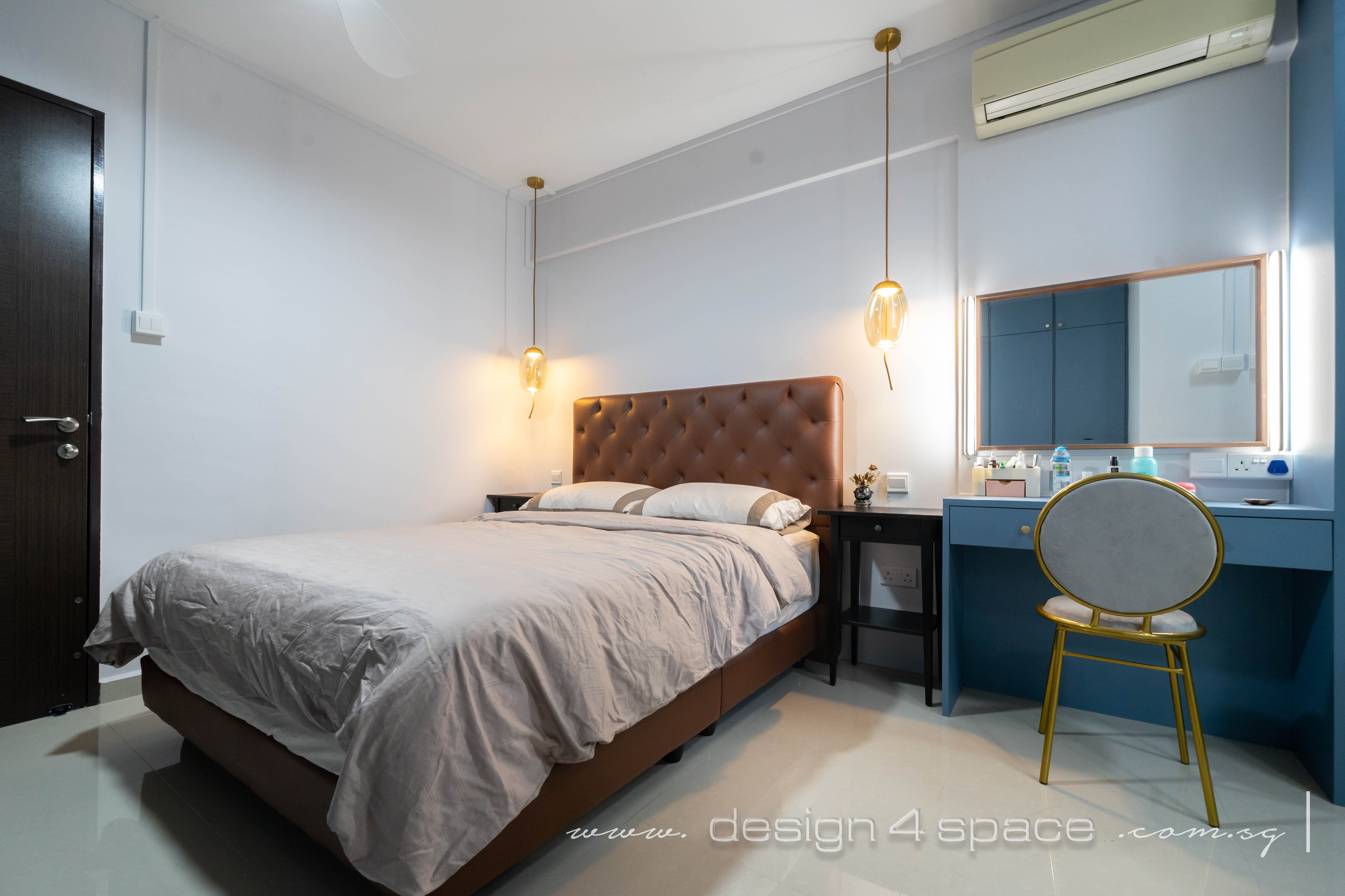 Contemporary Design - Bedroom - HDB 4 Room - Design by Design 4 Space Pte Ltd