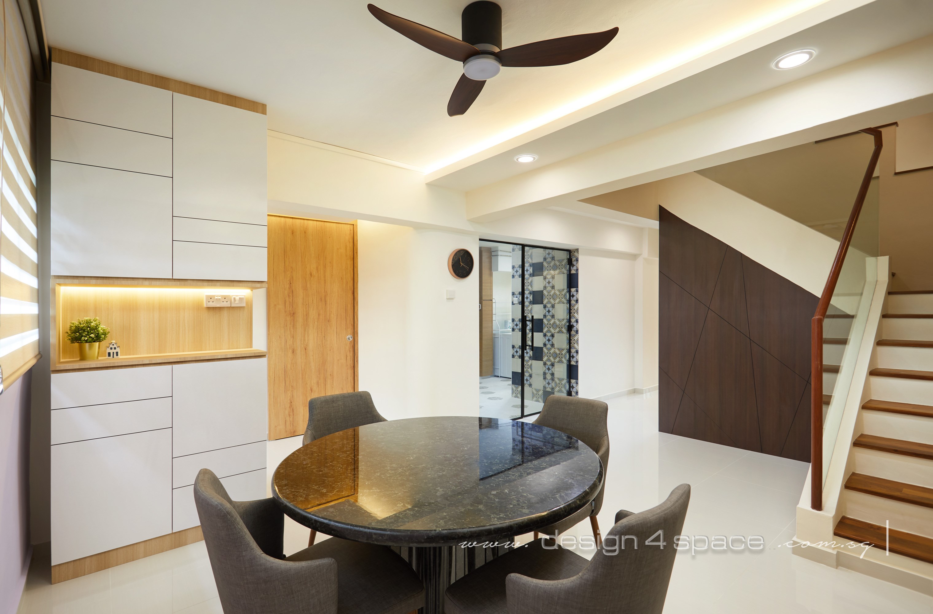 Modern, Scandinavian Design - Dining Room - HDB 4 Room - Design by Design 4 Space Pte Ltd