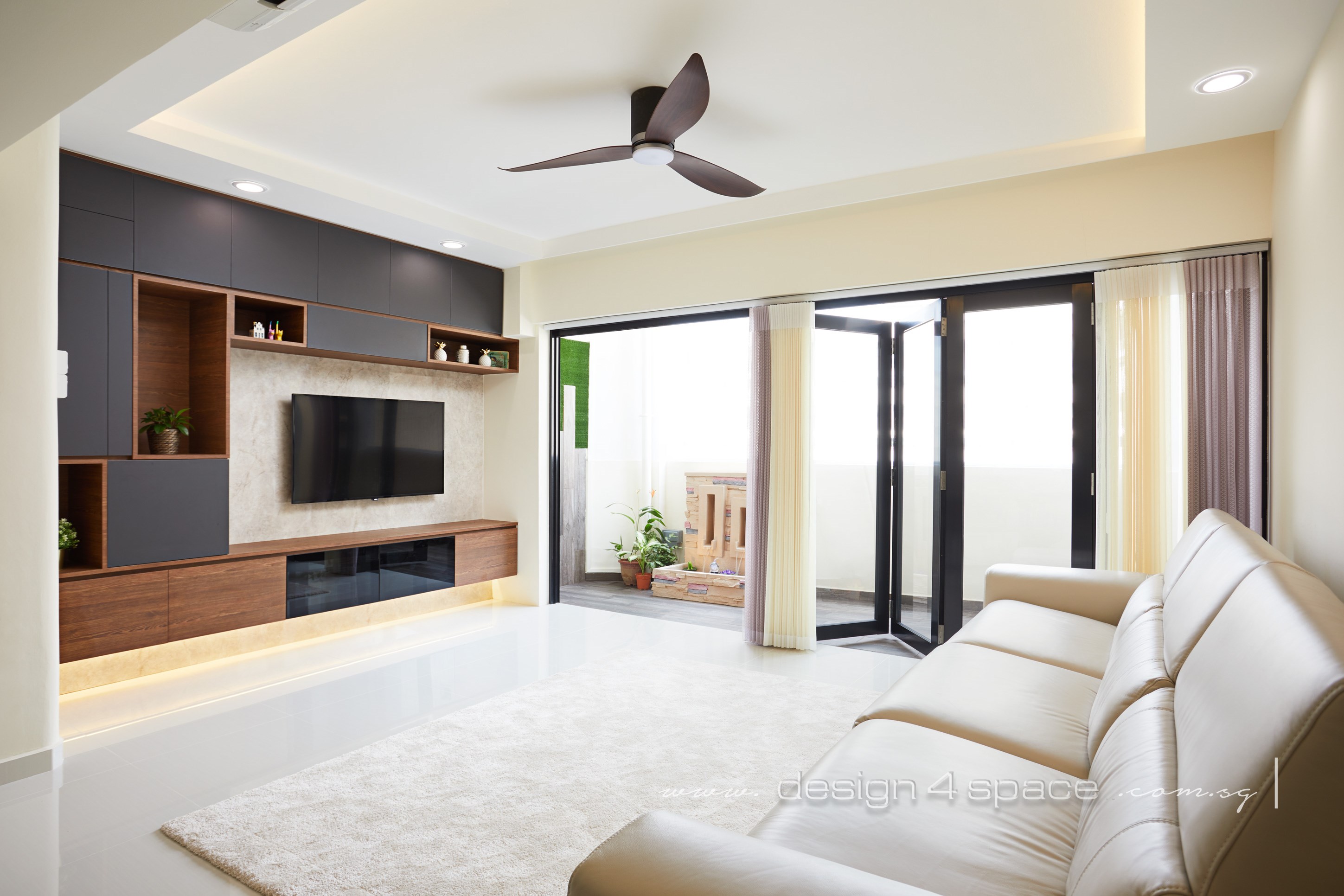 Modern, Scandinavian Design - Living Room - HDB 4 Room - Design by Design 4 Space Pte Ltd