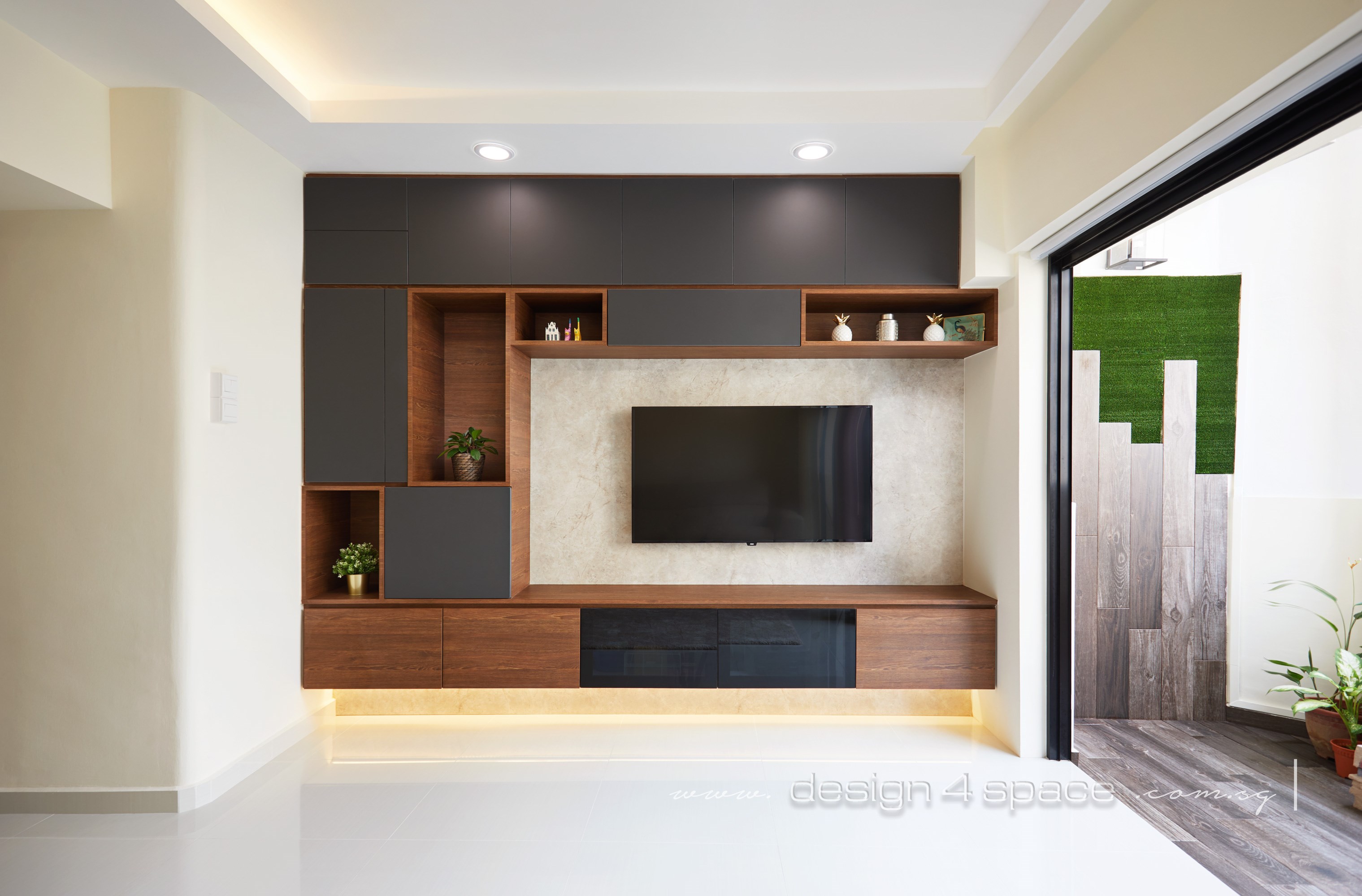 Modern, Scandinavian Design - Living Room - HDB 4 Room - Design by Design 4 Space Pte Ltd