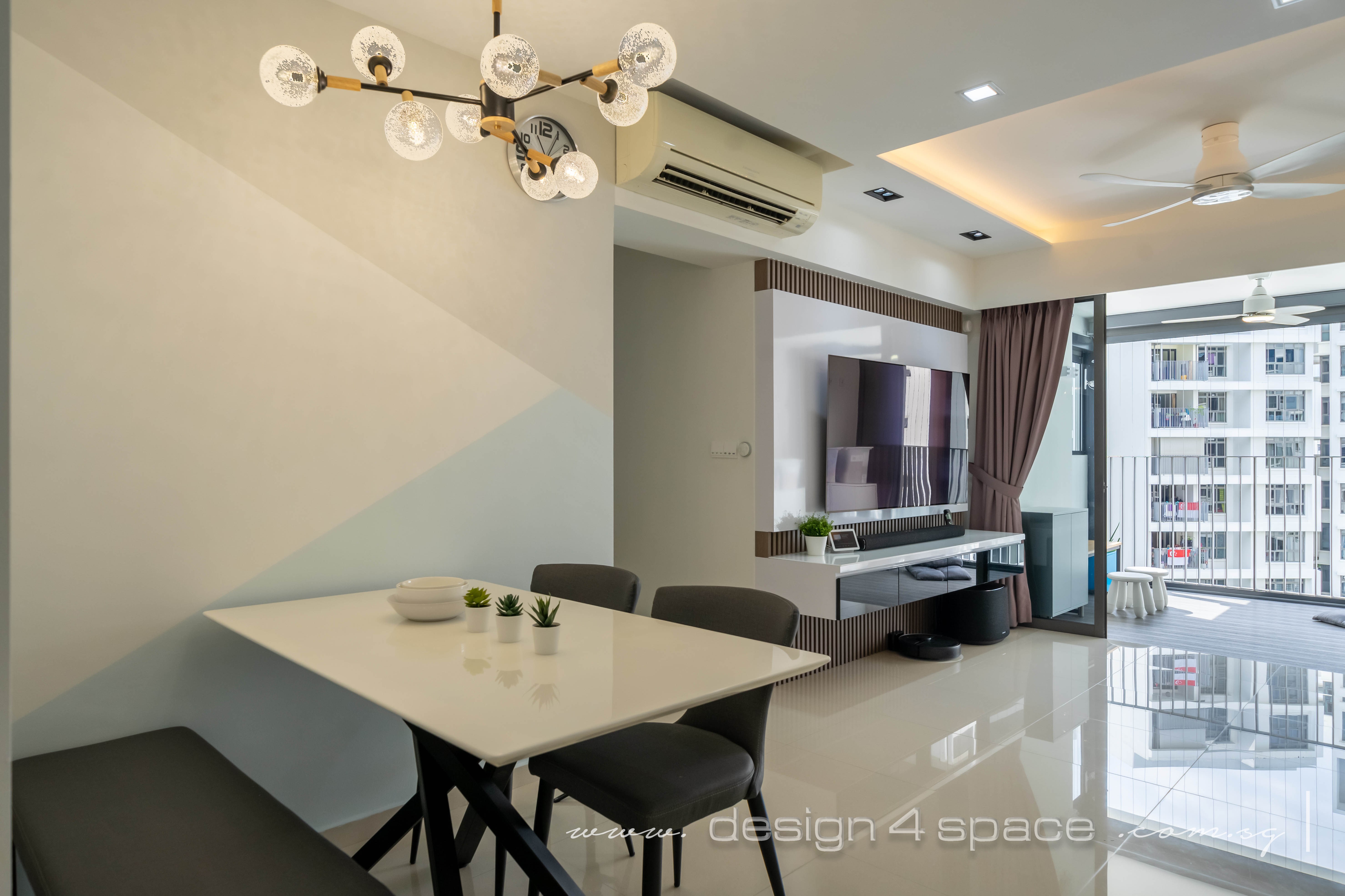 Contemporary Design - Dining Room - Condominium - Design by Design 4 Space Pte Ltd