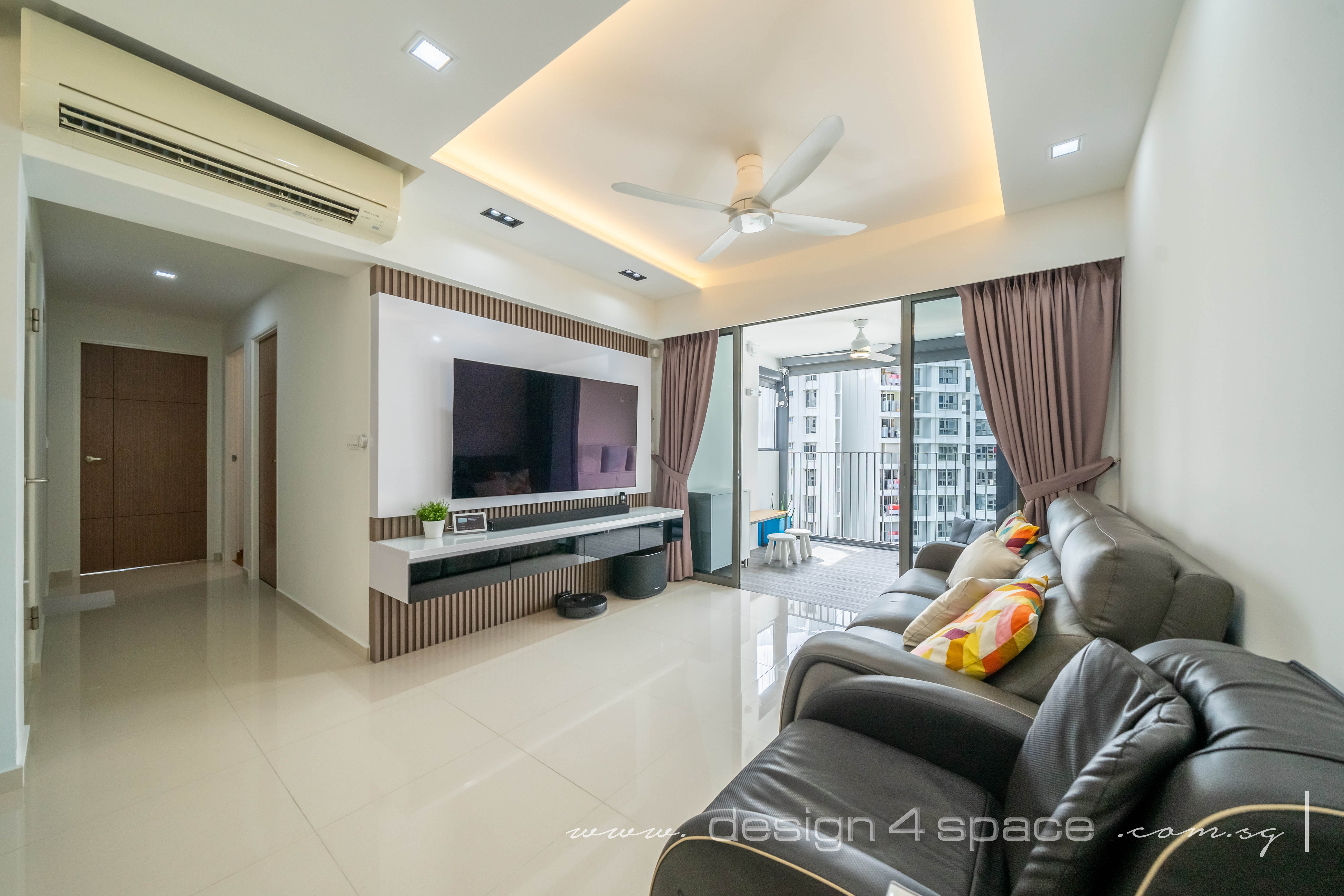 Contemporary Design - Living Room - Condominium - Design by Design 4 Space Pte Ltd