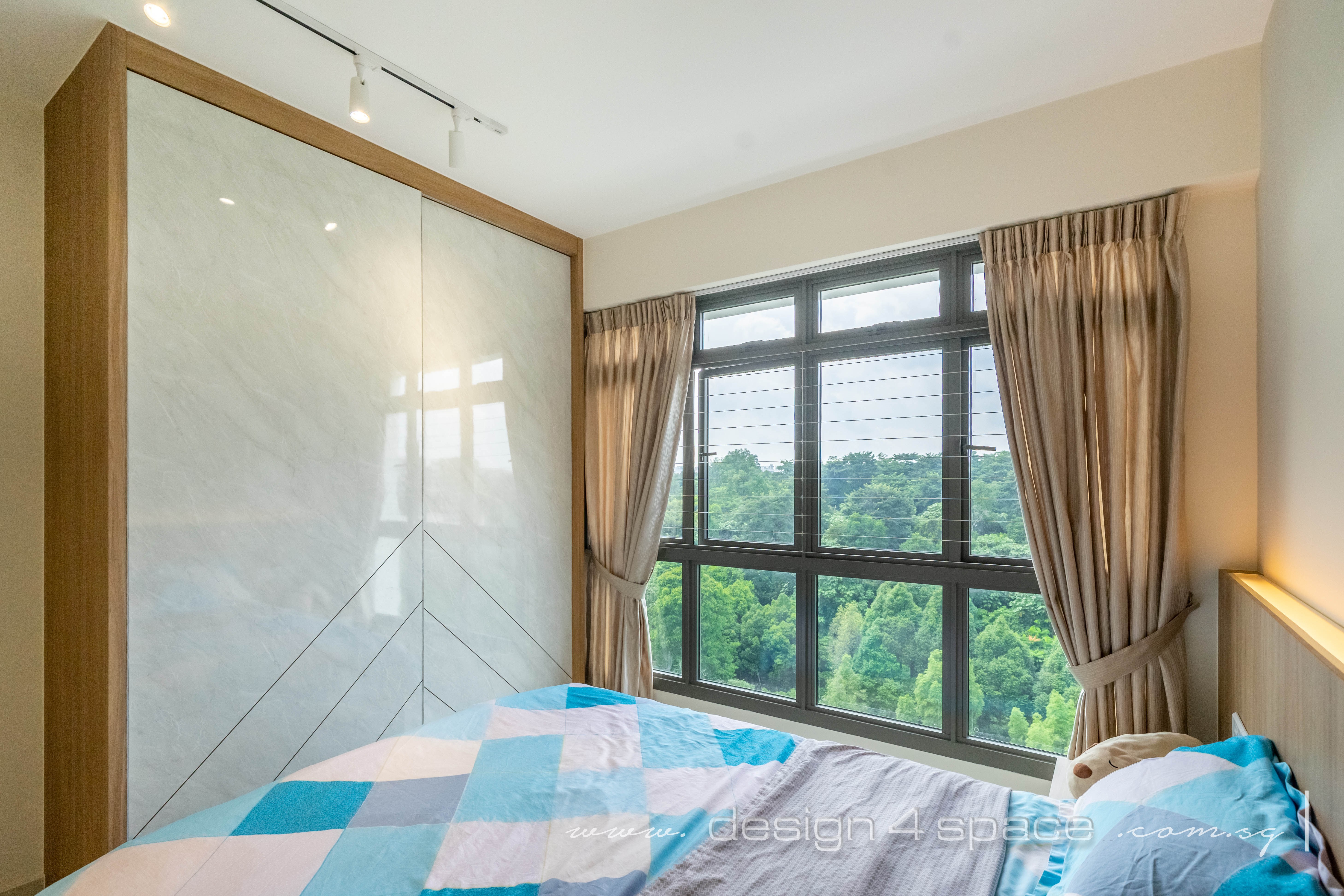 Contemporary Design - Bedroom - HDB 4 Room - Design by Design 4 Space Pte Ltd