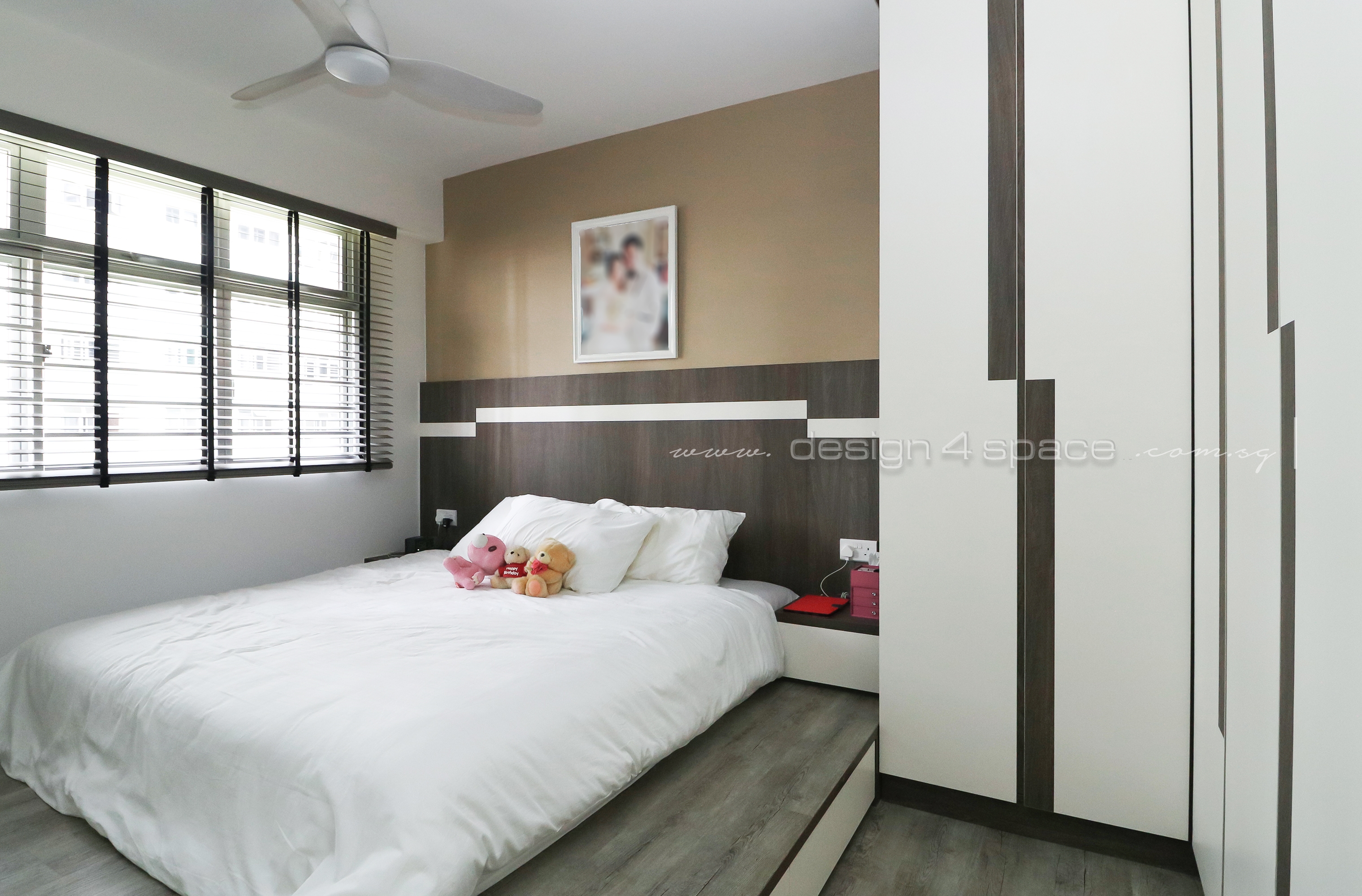 Contemporary, Scandinavian Design - Bedroom - HDB 4 Room - Design by Design 4 Space Pte Ltd