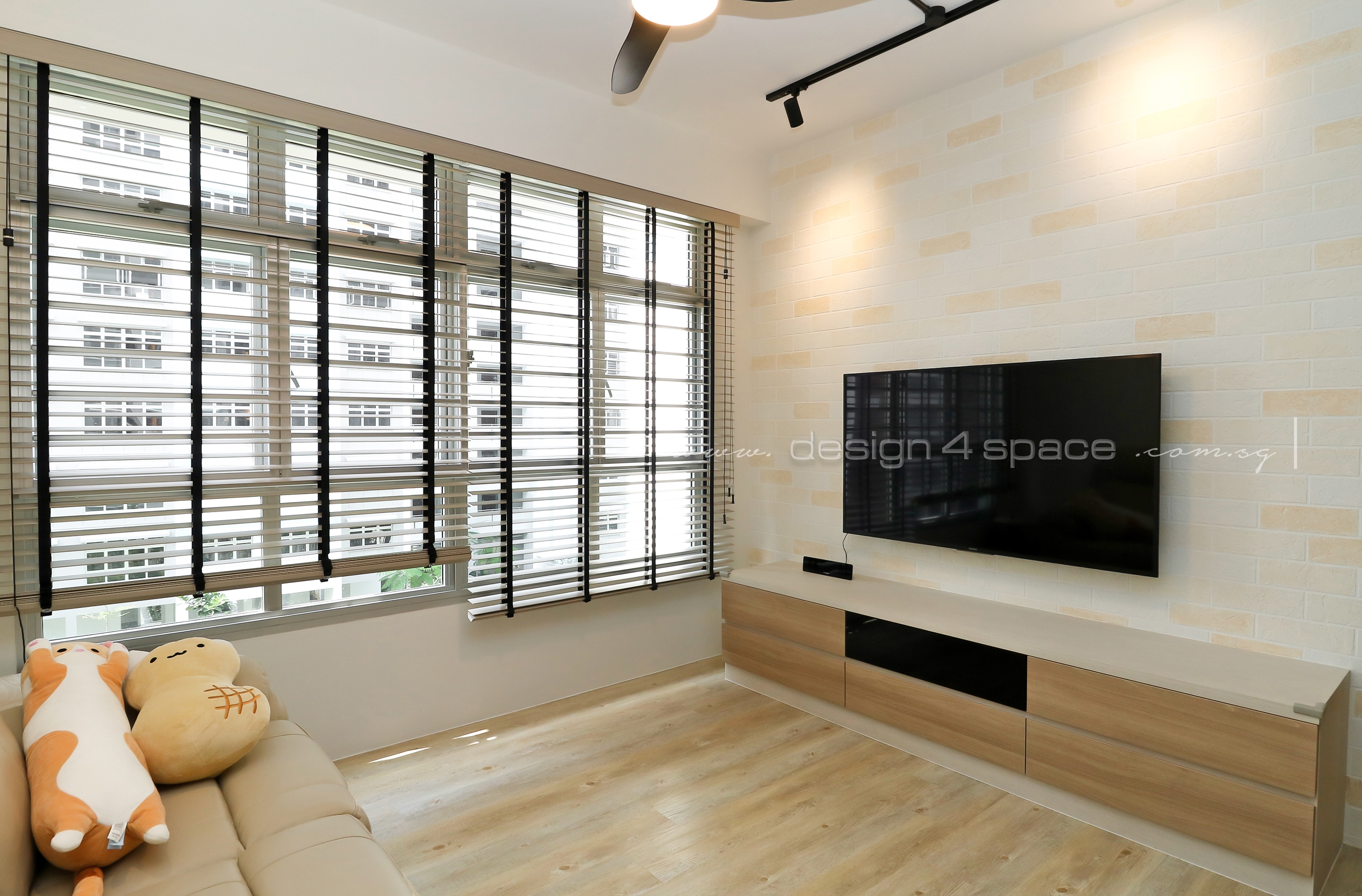 Contemporary, Scandinavian Design - Living Room - HDB 4 Room - Design by Design 4 Space Pte Ltd