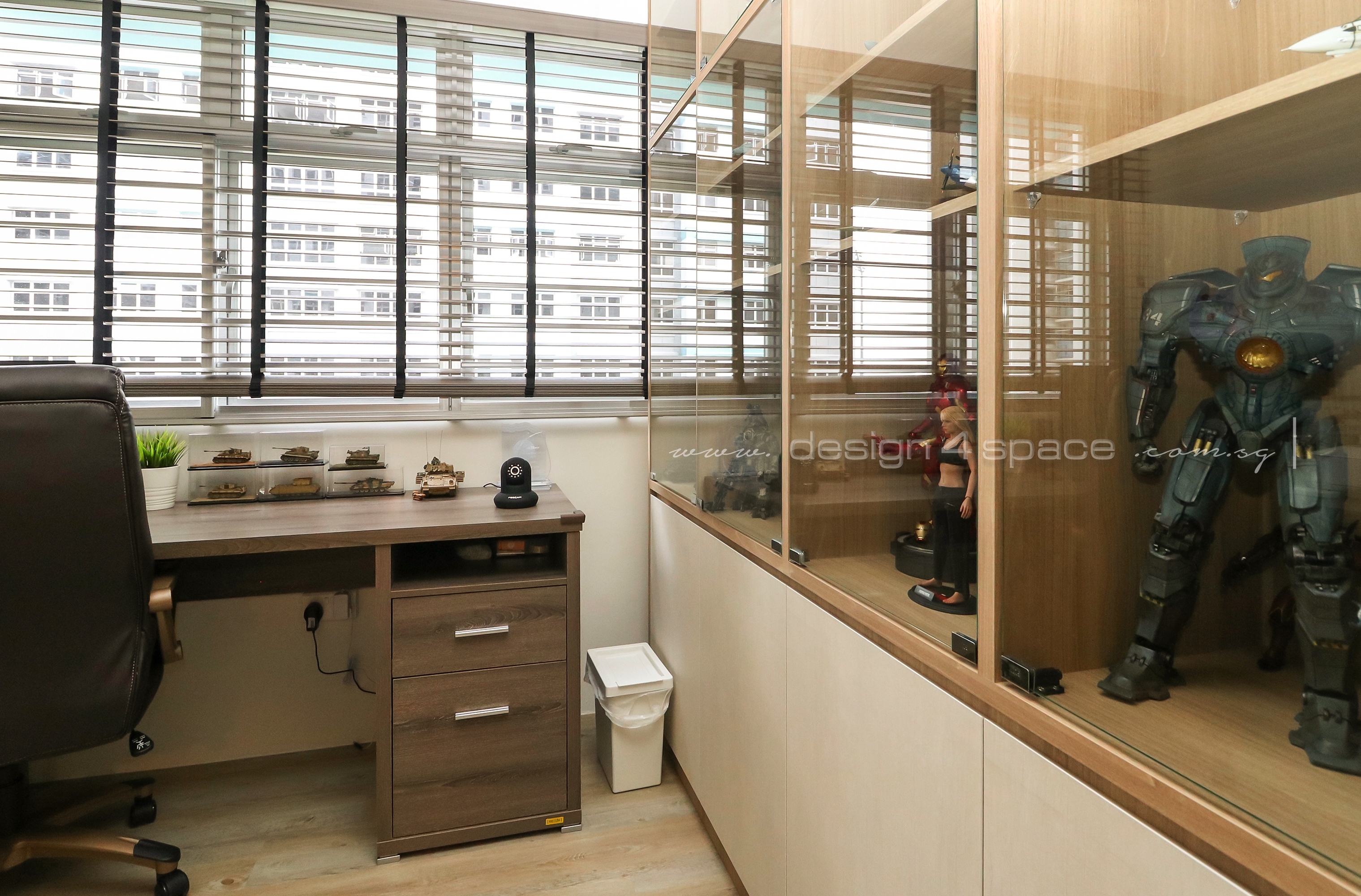 Contemporary, Scandinavian Design - Study Room - HDB 4 Room - Design by Design 4 Space Pte Ltd