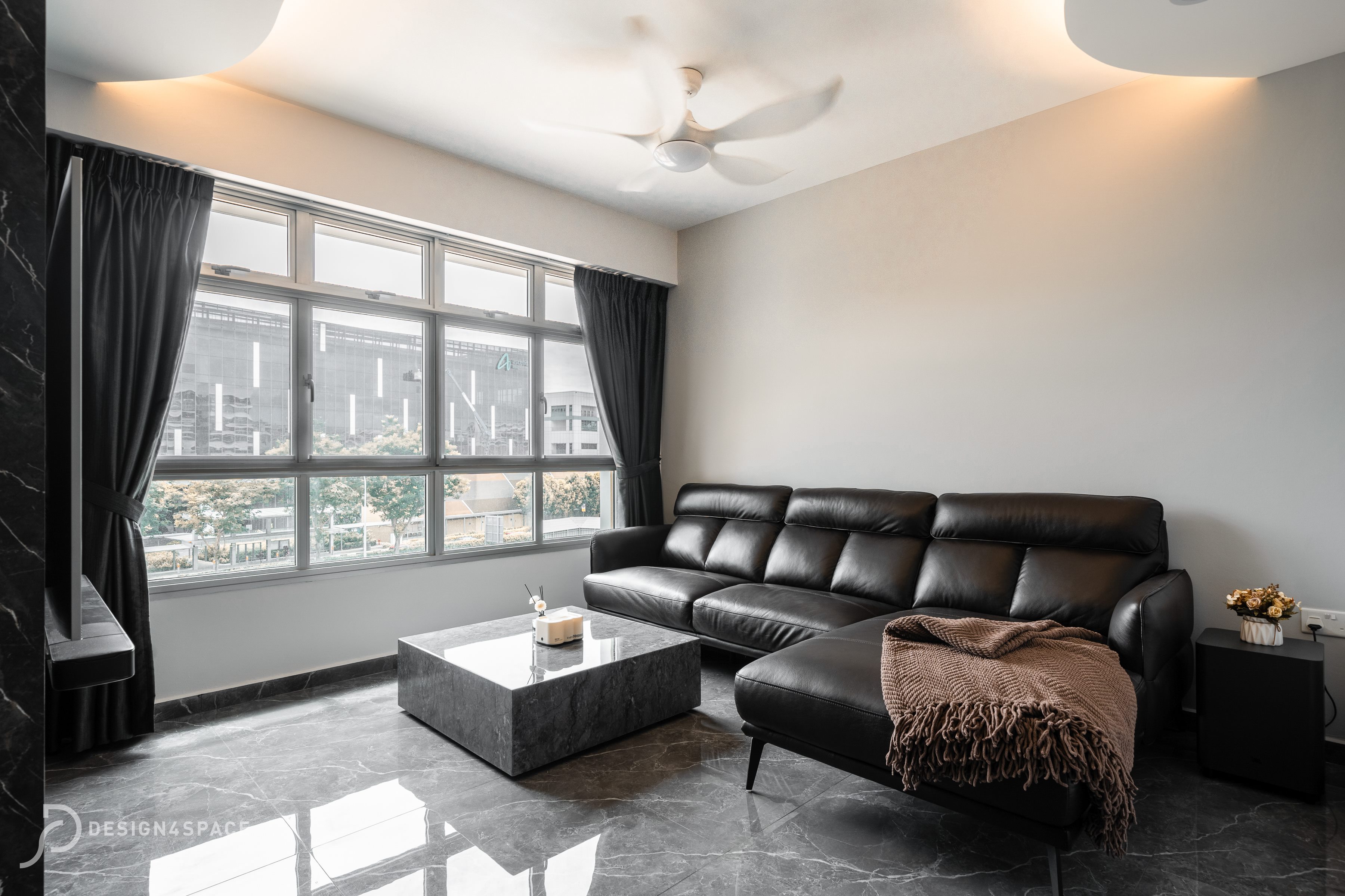 Contemporary, Modern Design - Living Room - HDB 4 Room - Design by Design 4 Space Pte Ltd