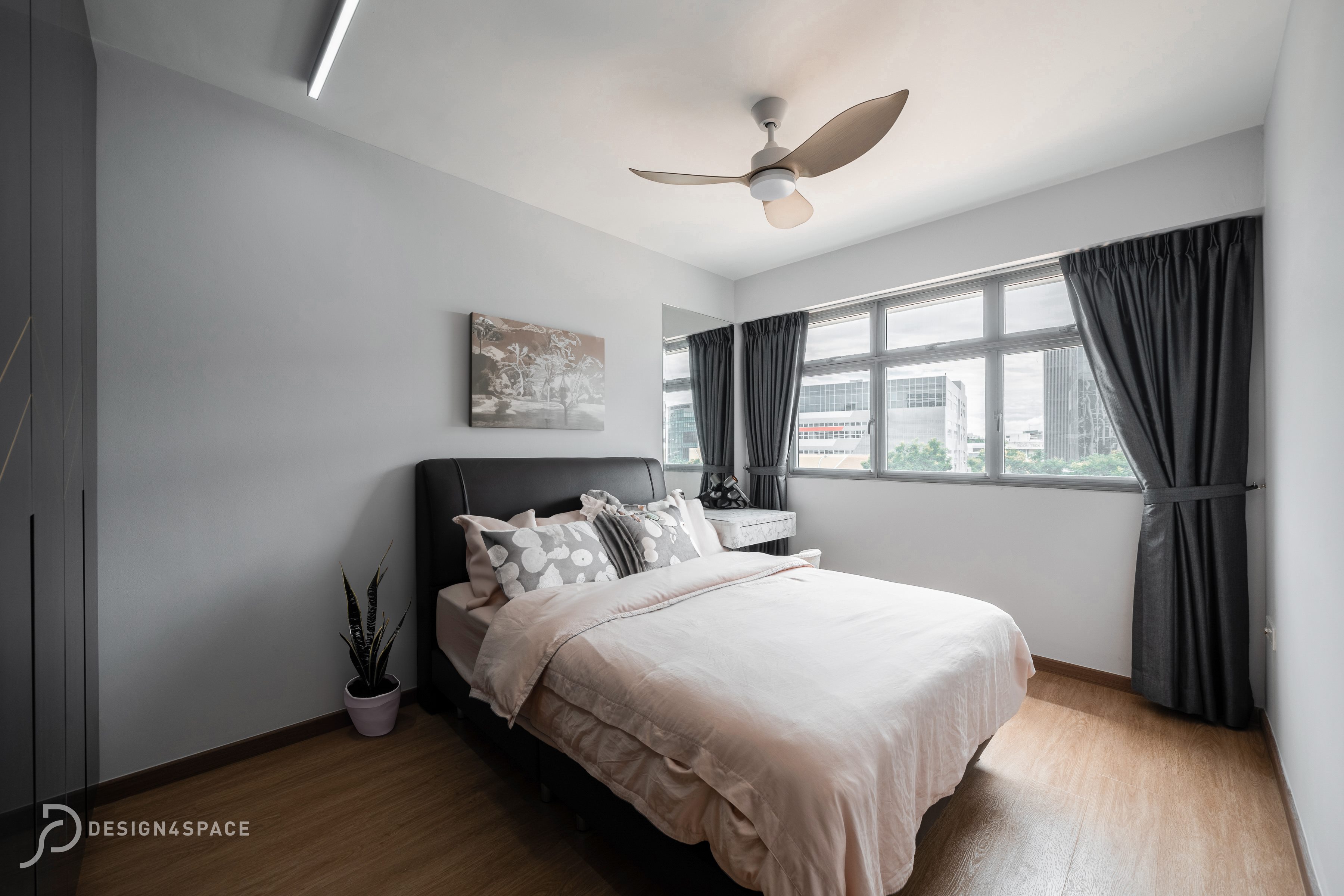 Contemporary, Modern Design - Bedroom - HDB 4 Room - Design by Design 4 Space Pte Ltd