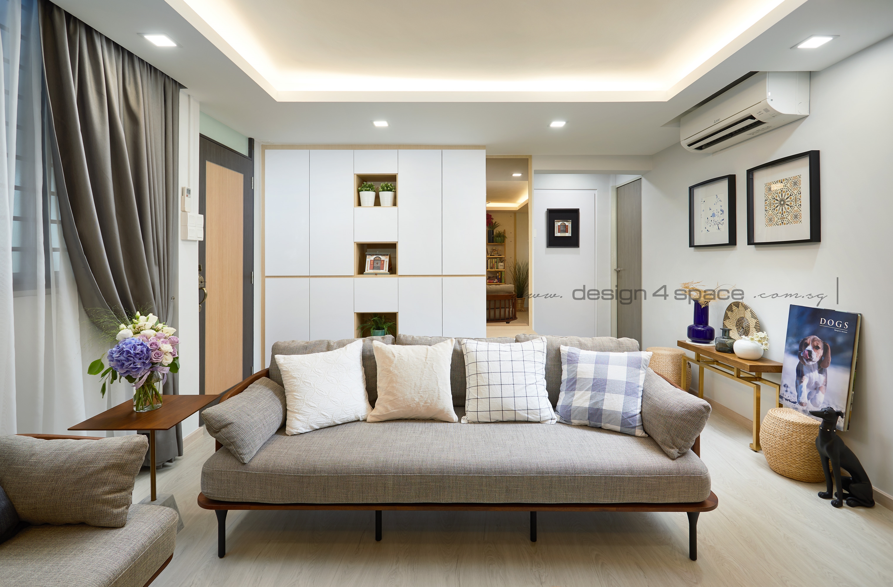 Scandinavian Design - Living Room - HDB 4 Room - Design by Design 4 Space Pte Ltd