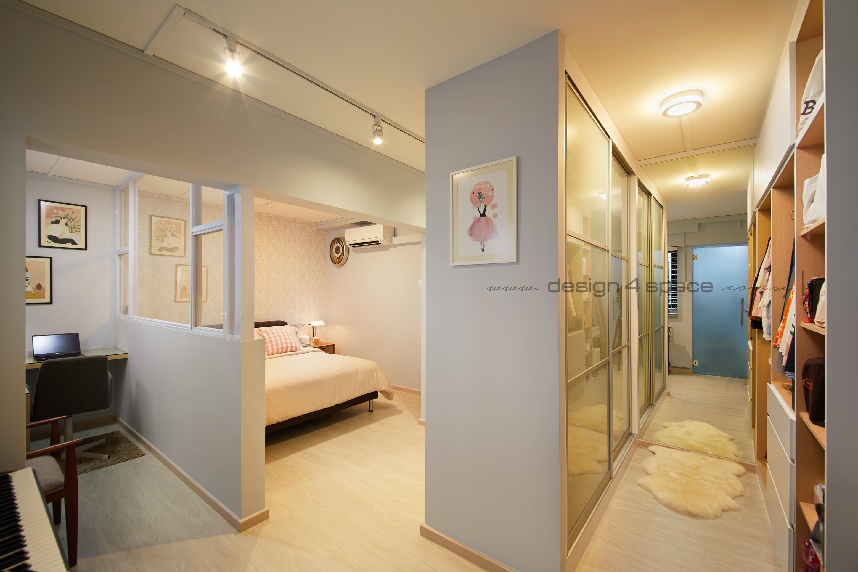 Scandinavian Design - Bedroom - HDB 4 Room - Design by Design 4 Space Pte Ltd