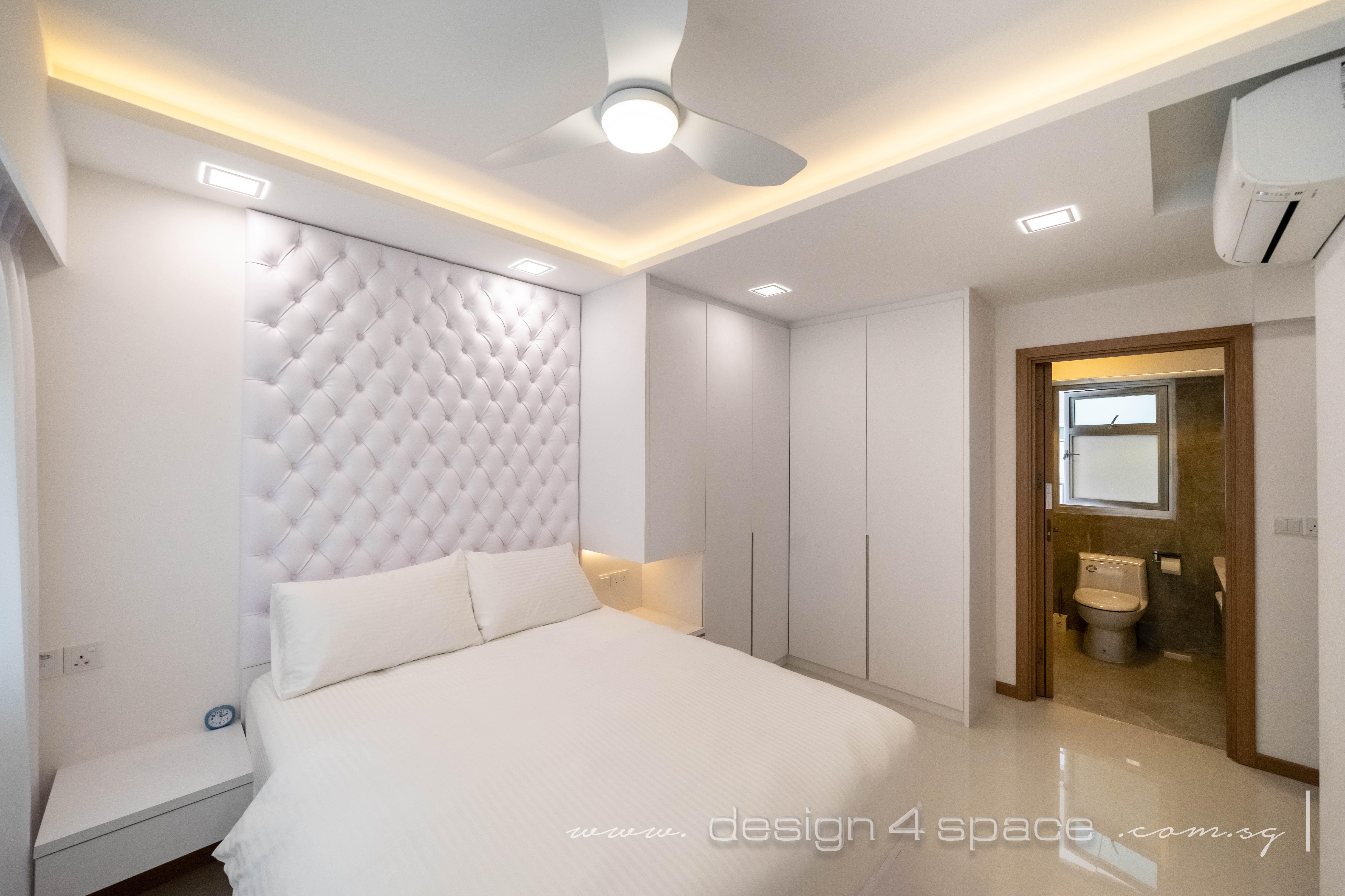 Contemporary, Minimalist Design - Bedroom - HDB 4 Room - Design by Design 4 Space Pte Ltd