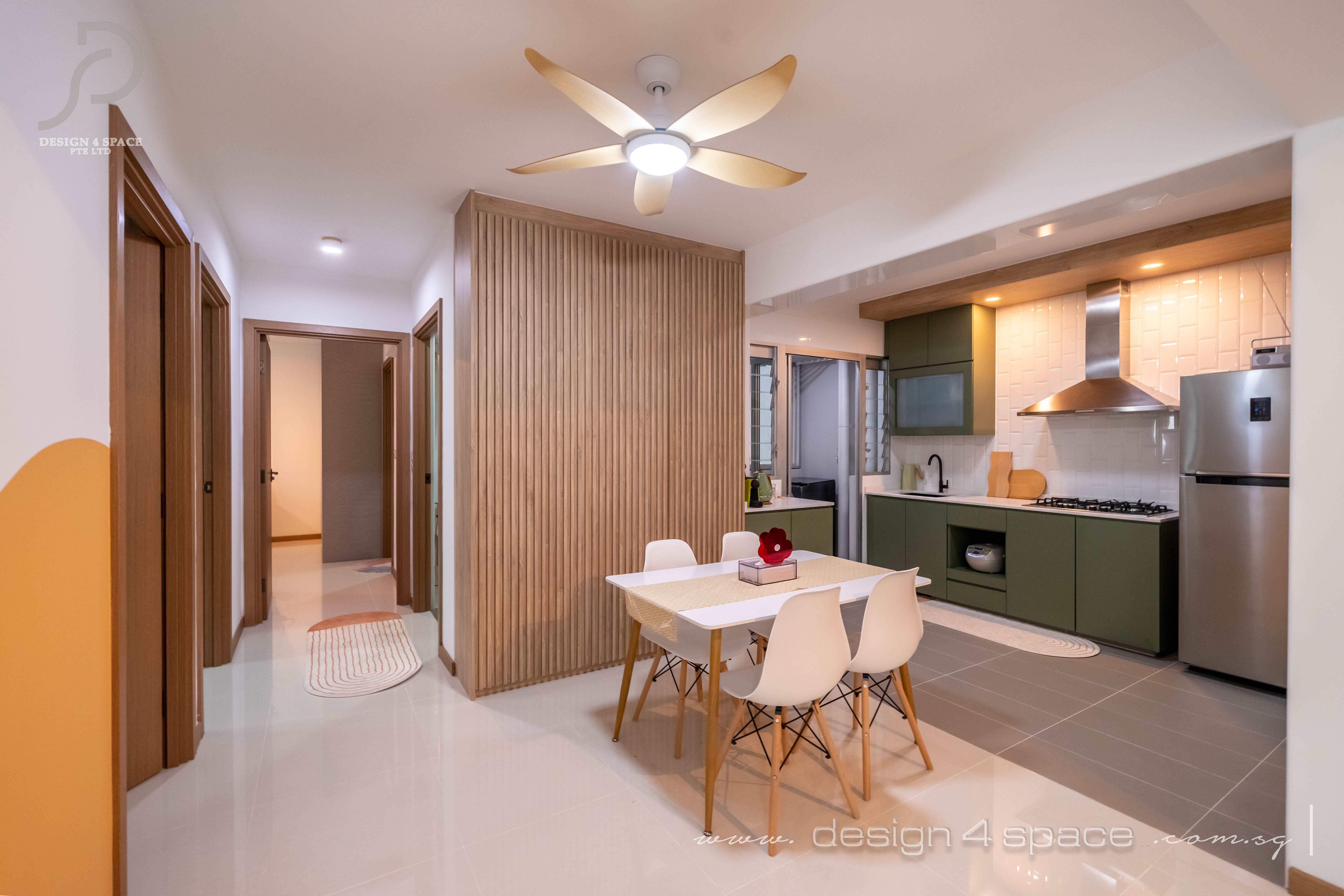 Contemporary, Modern Design - Dining Room - HDB 4 Room - Design by Design 4 Space Pte Ltd