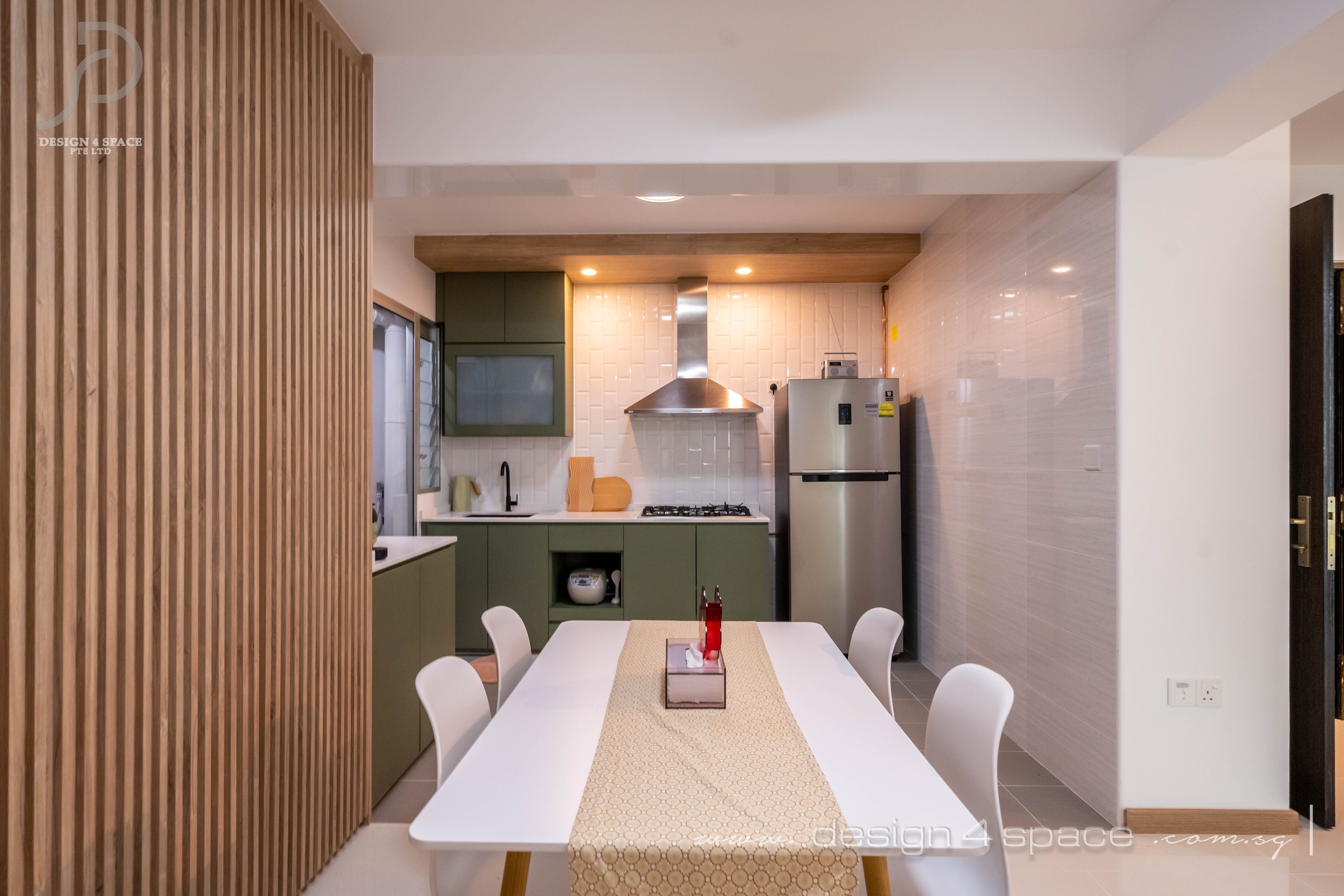 Contemporary, Modern Design - Dining Room - HDB 4 Room - Design by Design 4 Space Pte Ltd