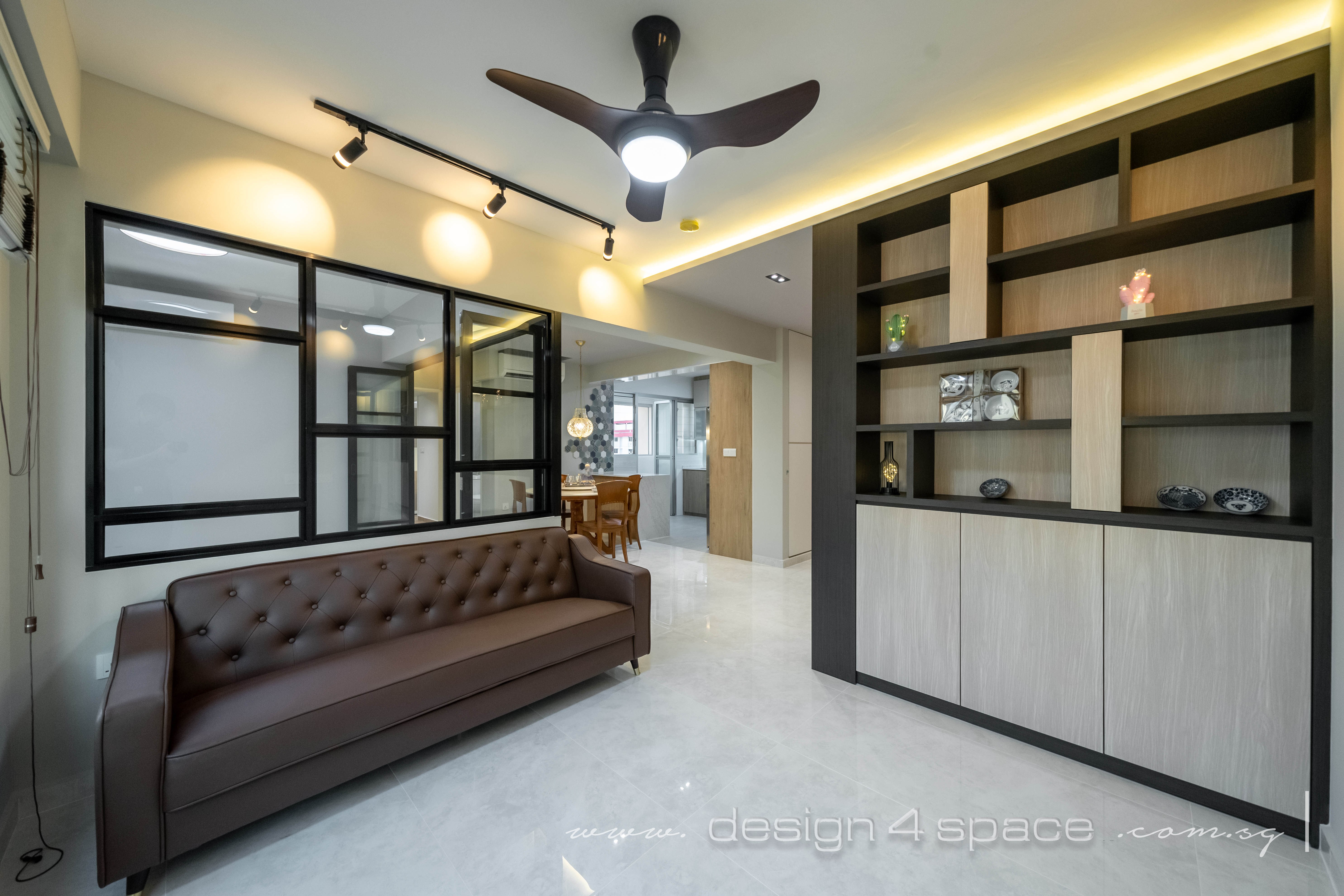 Contemporary Design - Living Room - HDB 4 Room - Design by Design 4 Space Pte Ltd