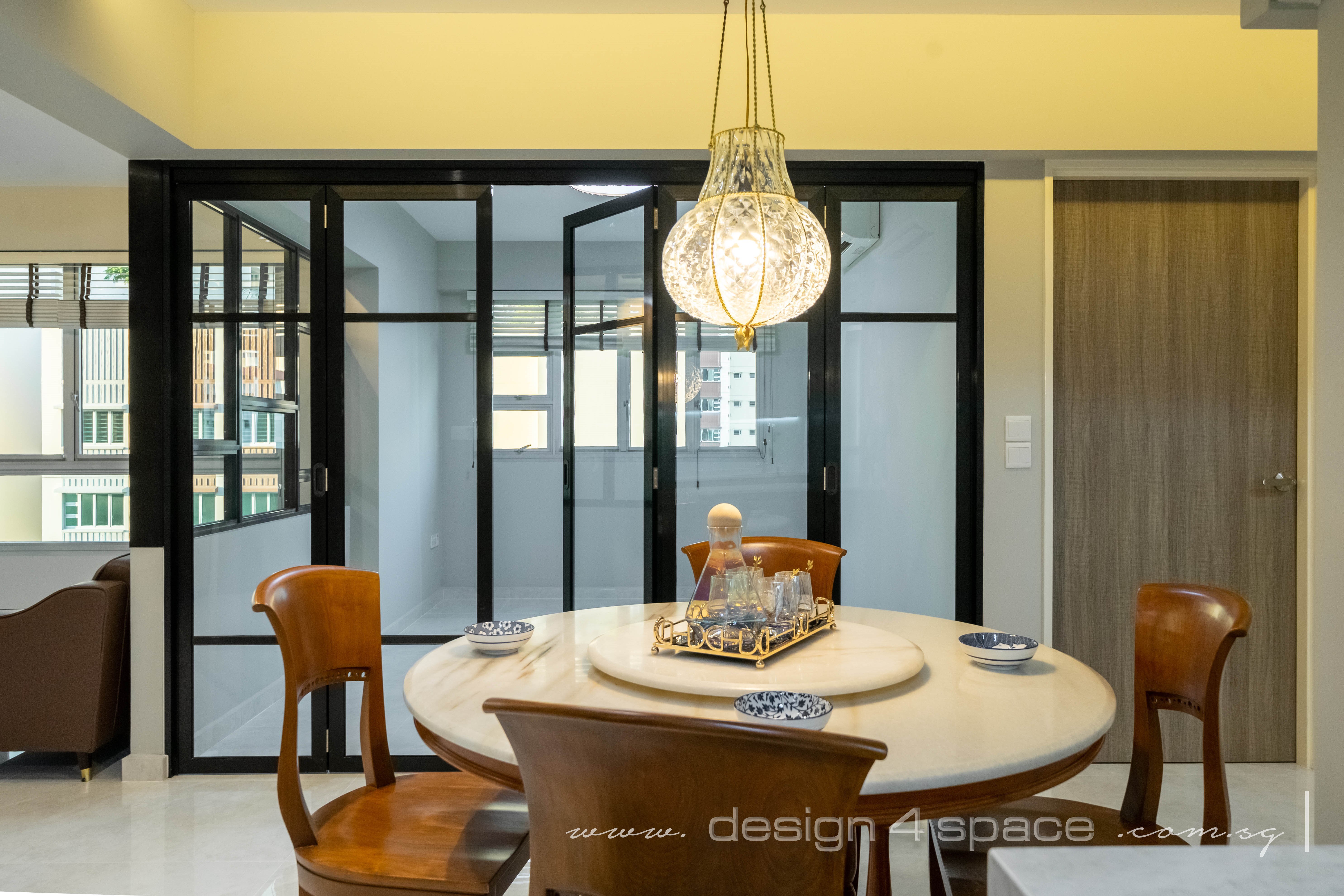 Contemporary Design - Dining Room - HDB 4 Room - Design by Design 4 Space Pte Ltd