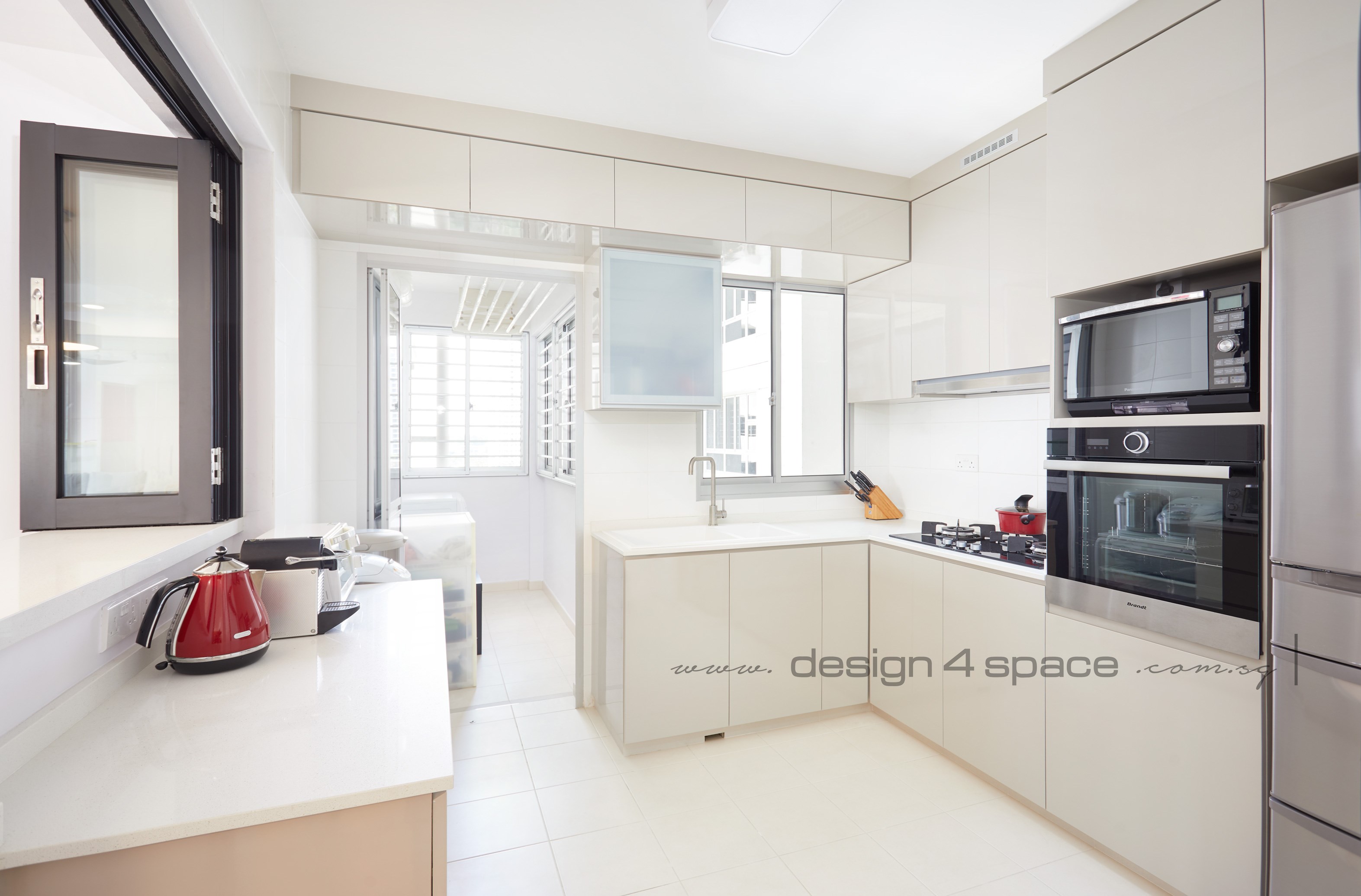Modern Design - Kitchen - HDB 4 Room - Design by Design 4 Space Pte Ltd