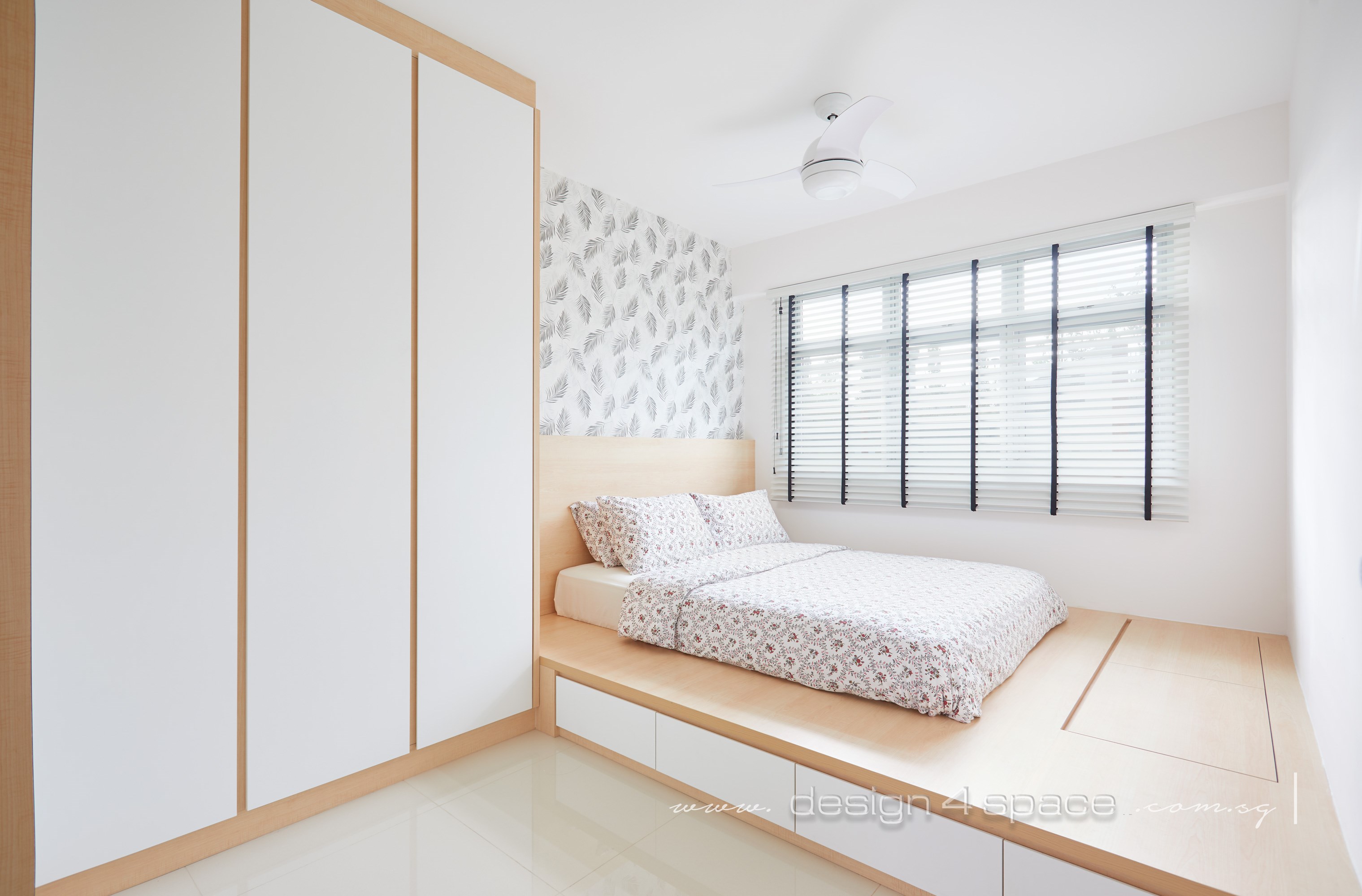 Minimalist, Scandinavian Design - Bedroom - HDB 4 Room - Design by Design 4 Space Pte Ltd